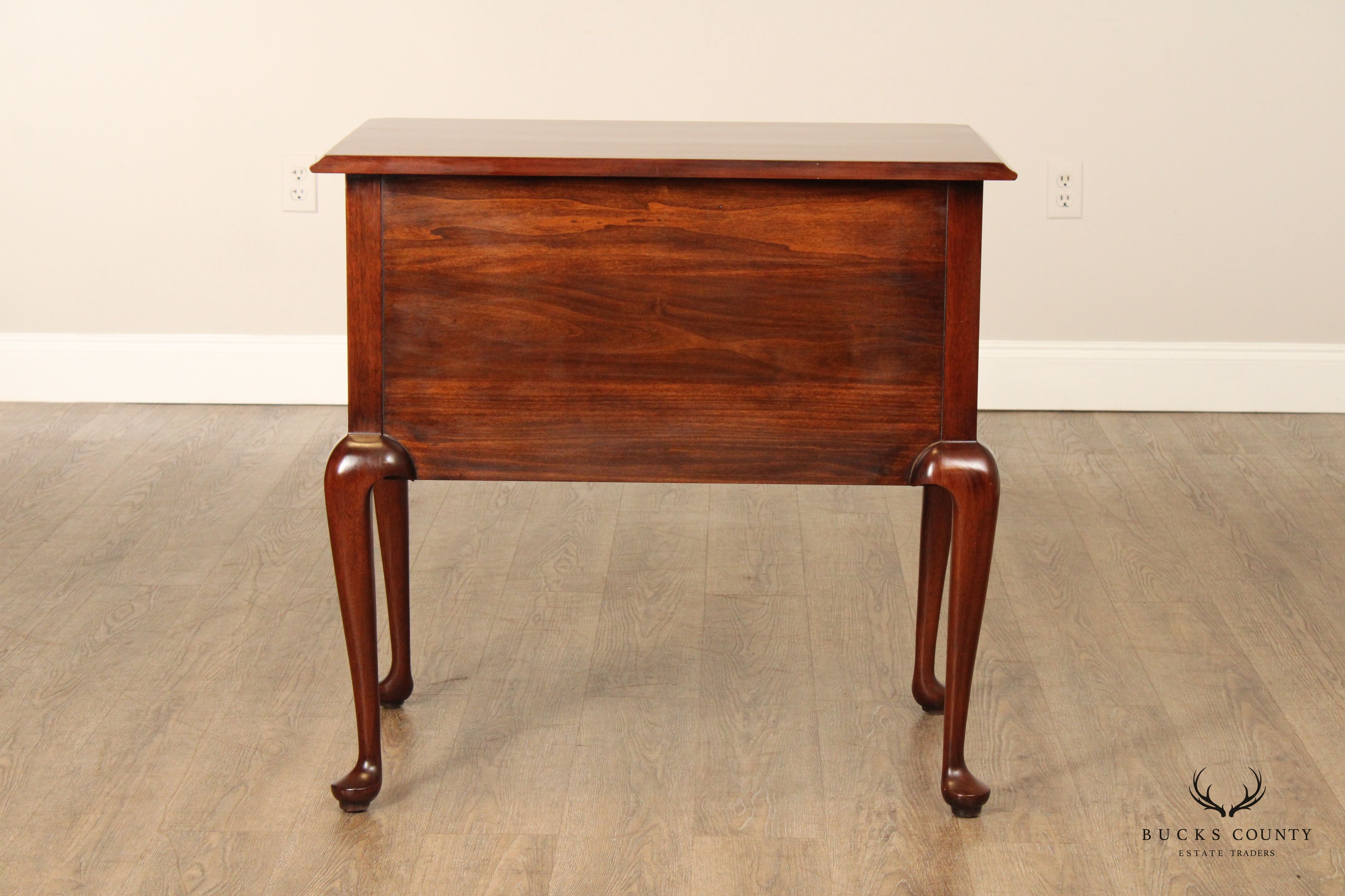 Henkel Harris Queen Anne Style Mahogany Lowboy