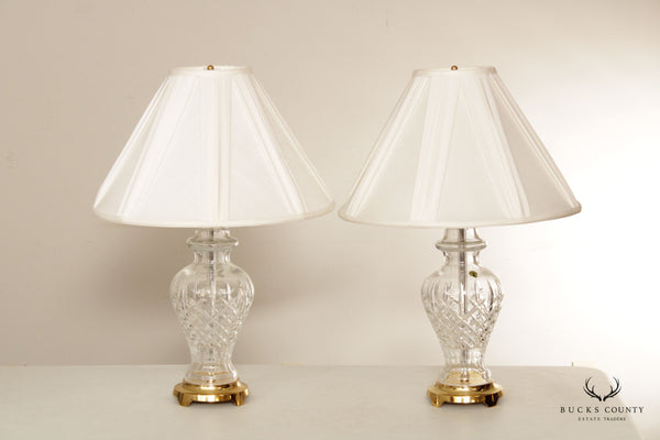 Waterford Pair of Cut Crystal 'Alana' Table Lamps