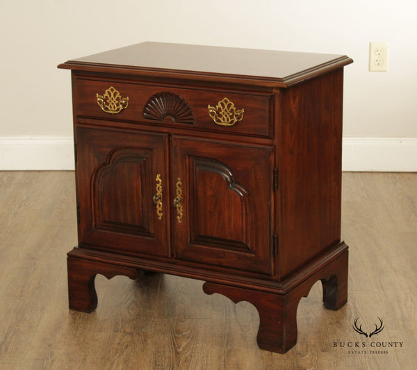 Harden Chippendale Style Solid Cherry Cabinet Nightstand