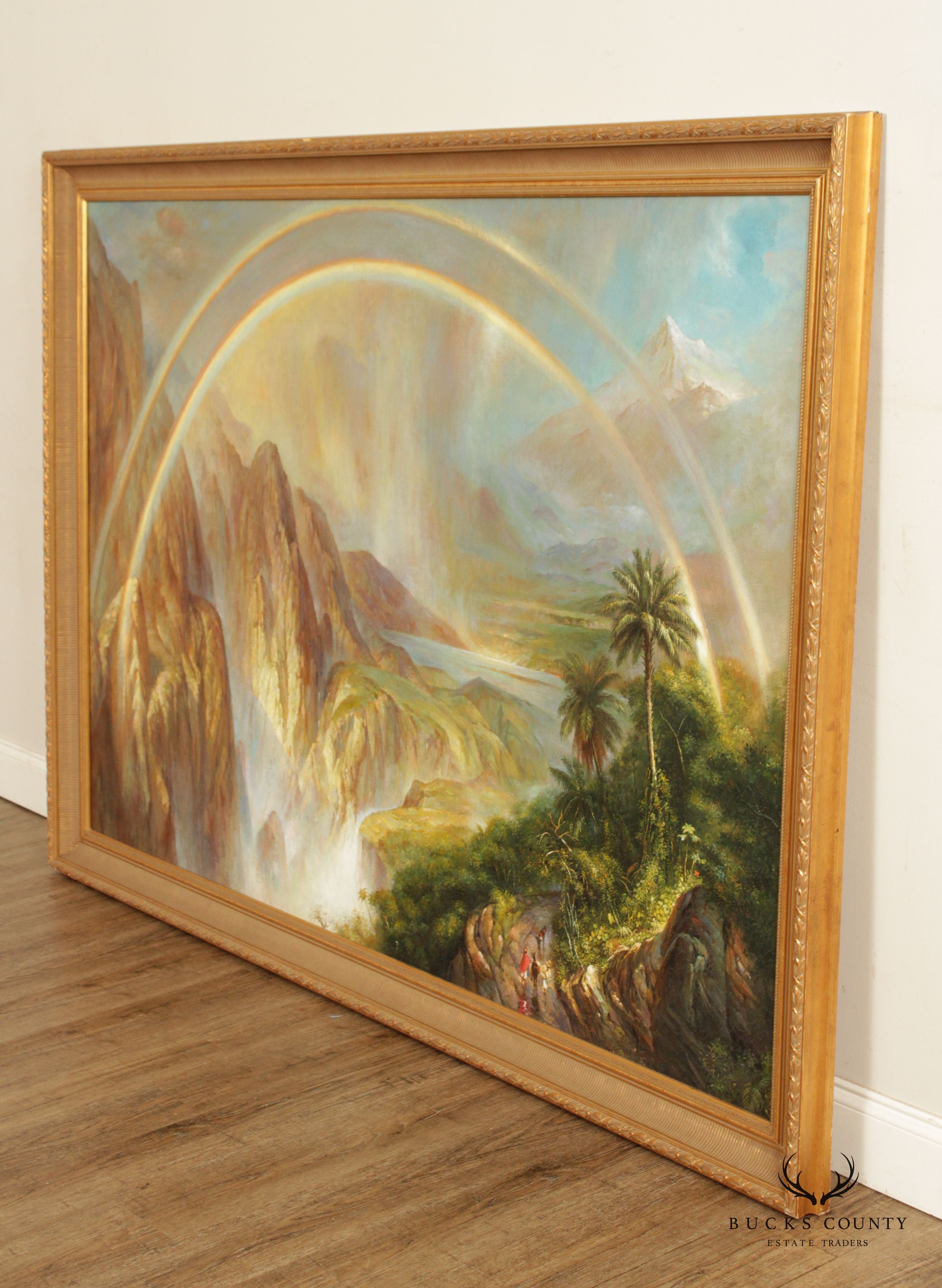 Vintage 'Rainy Season in the Tropics' Large Framed Art Print, After Frederic Edwin Church