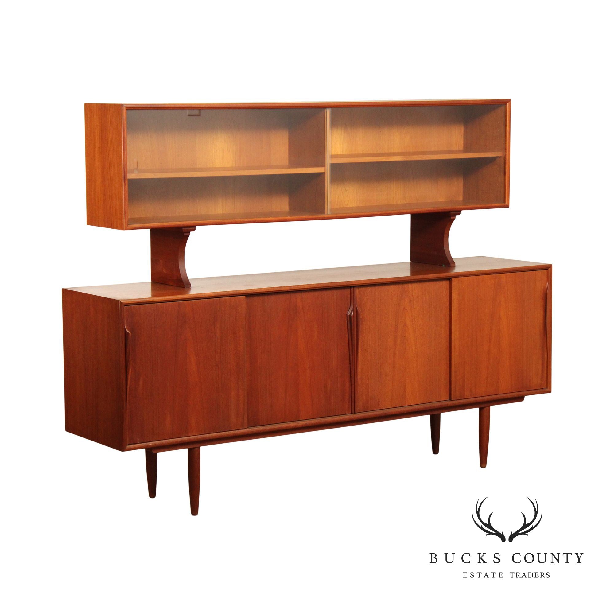 Danish Modern Teak Sideboard Cabinet