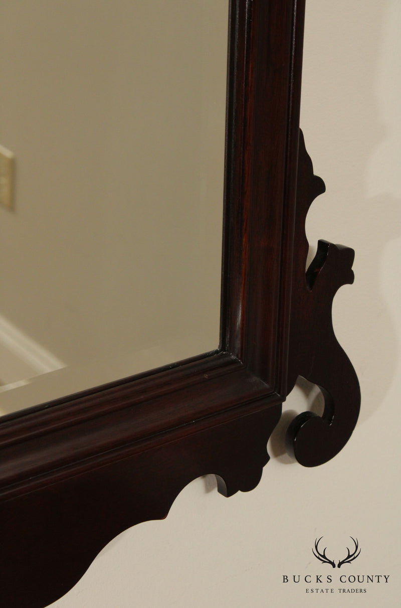 Stickley Chippendale Style Mahogany Wall Mirror