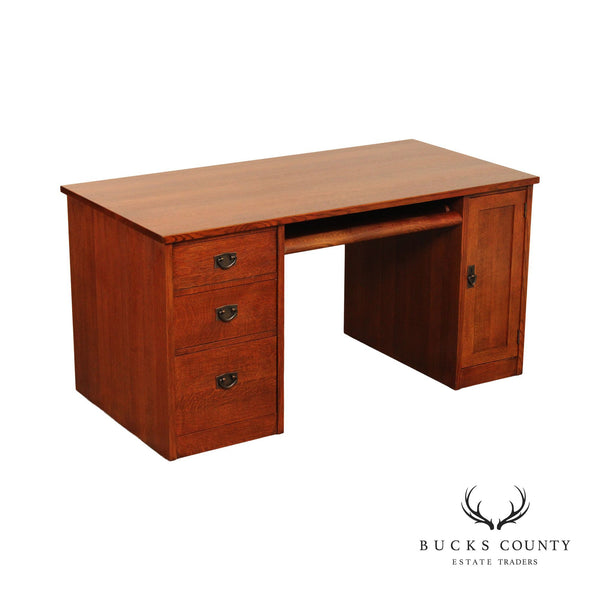 Stickley Mission Collection Oak Executive Desk