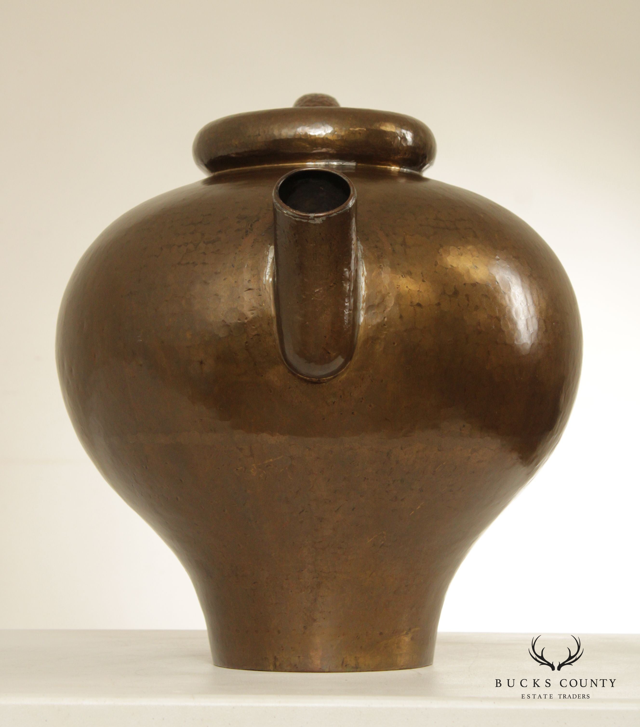 Egidio Casagrande Hand Hammered Copper Pitcher or Ewer