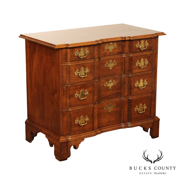 Stickley Chippendale Style Cherry Blockfront Chest of Drawers