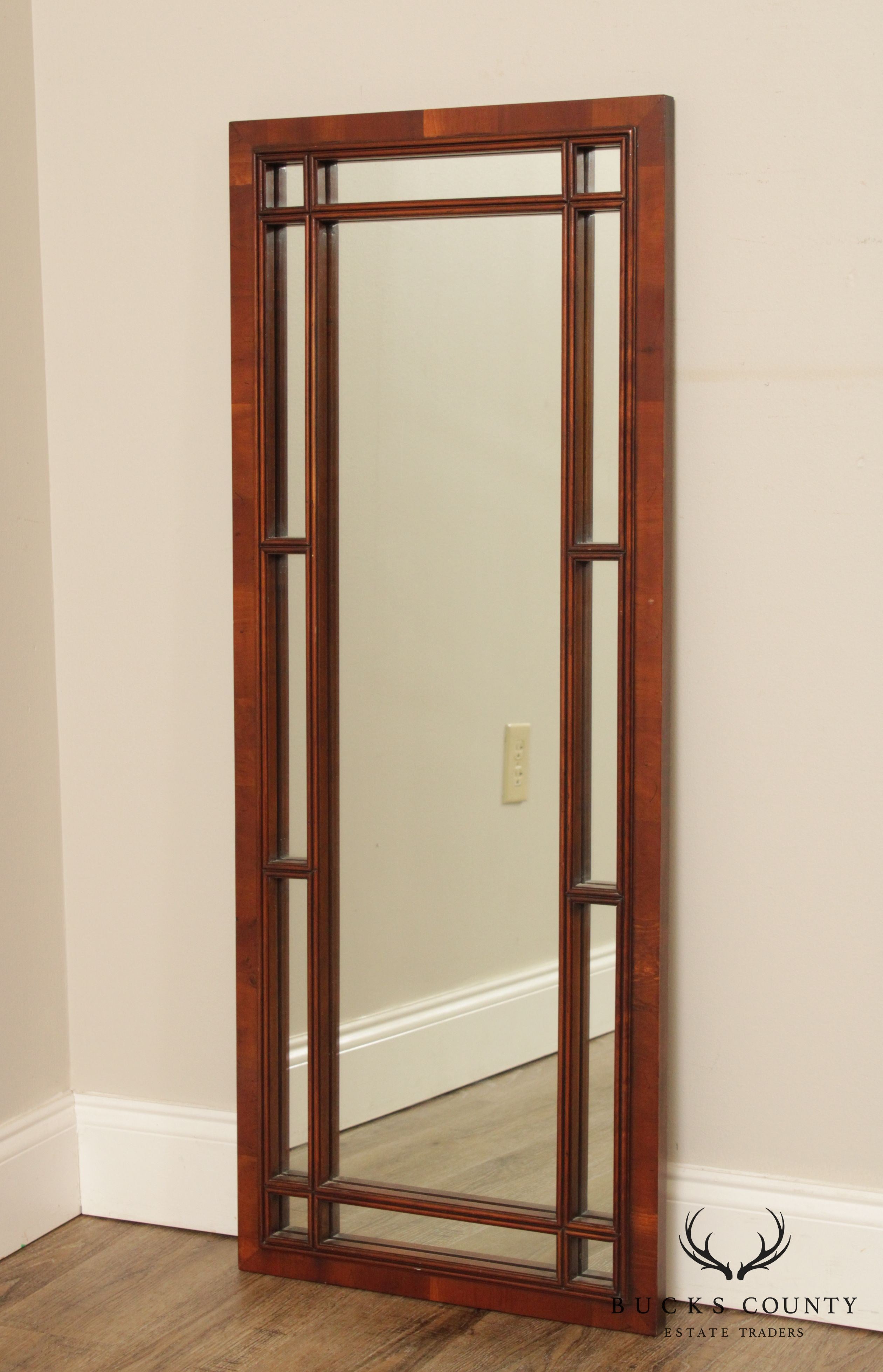 Hekman Yew Wood Narrow Wall Mirror