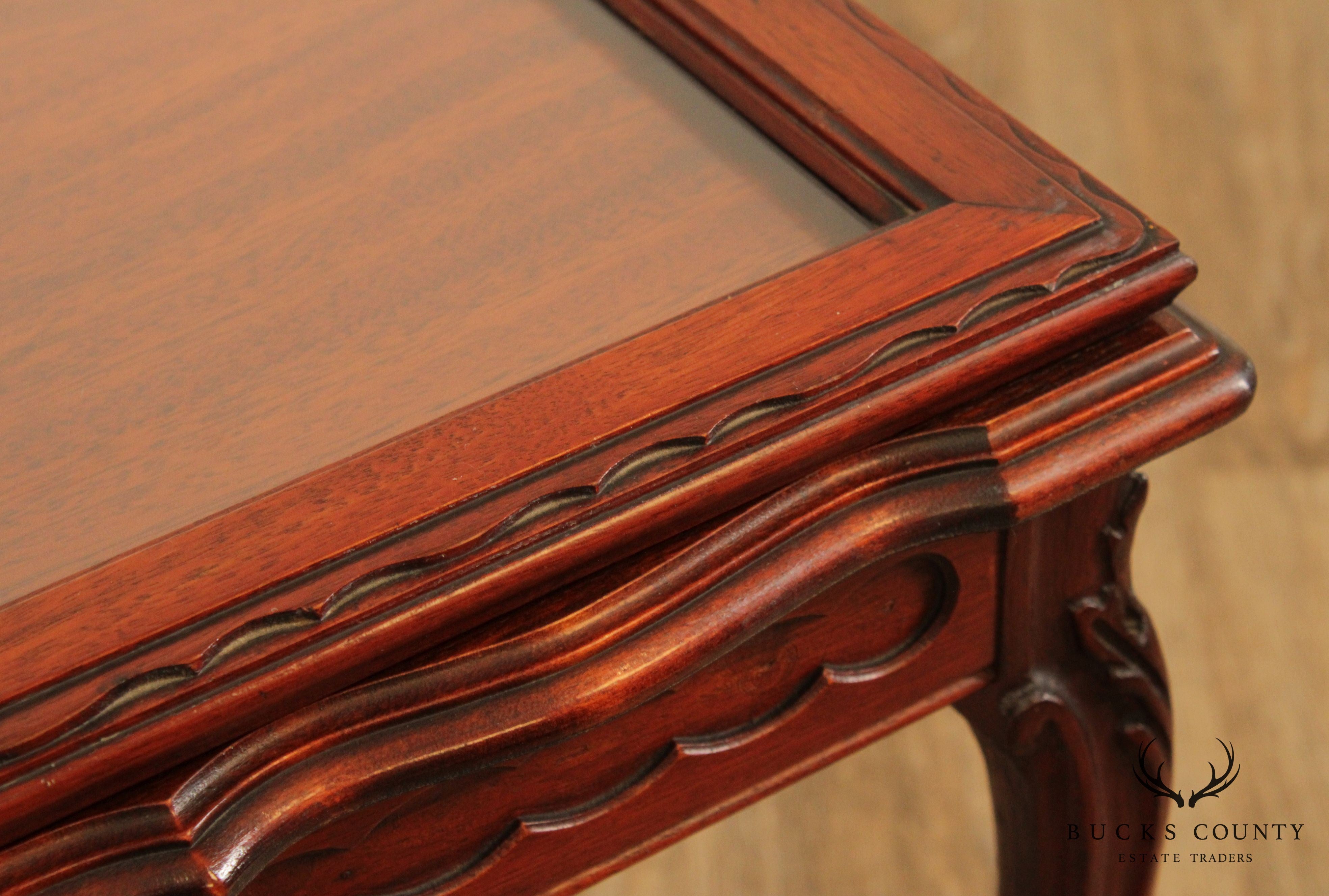 1930 French Style Mahogany Tray Top Coffee Table