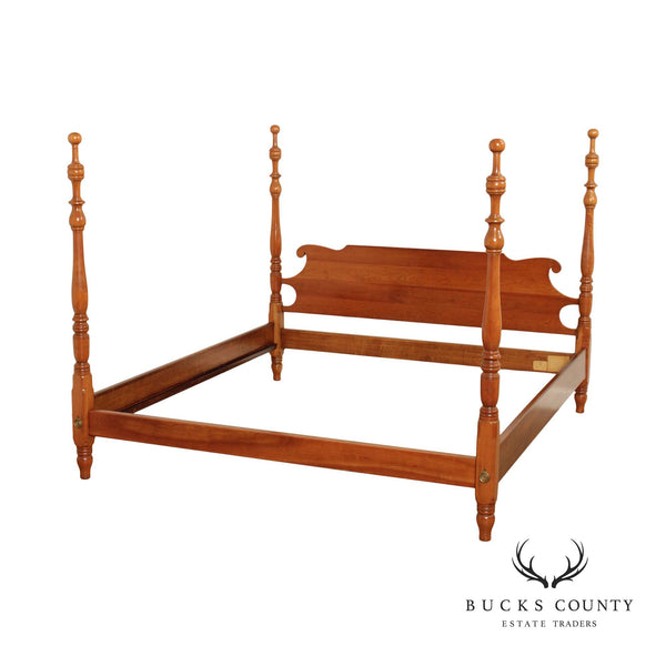 Leopold Stickley Early American Style Cherry King Poster Bed