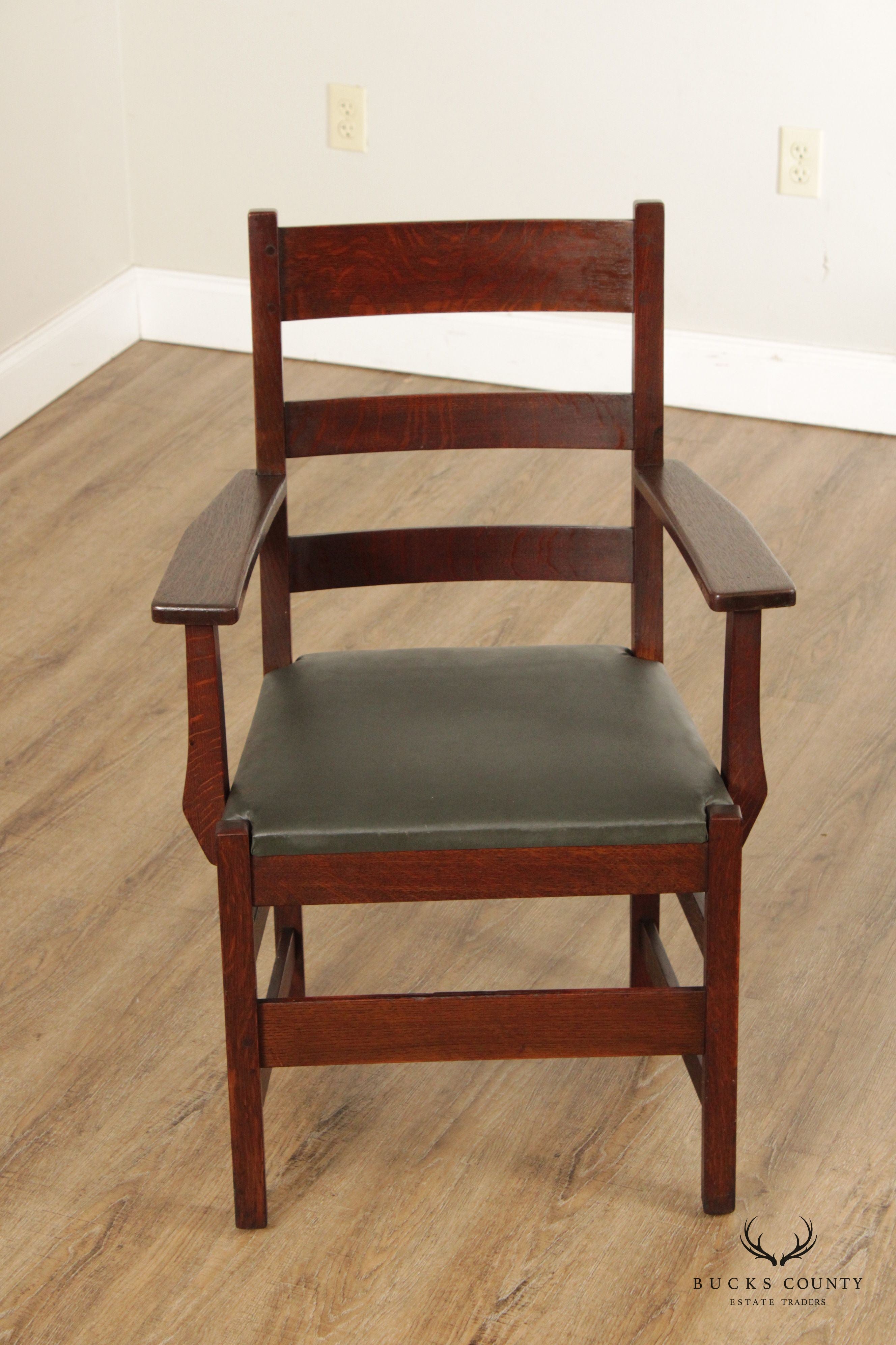 L. & J.G. Stickley Antique Mission Oak Armchair