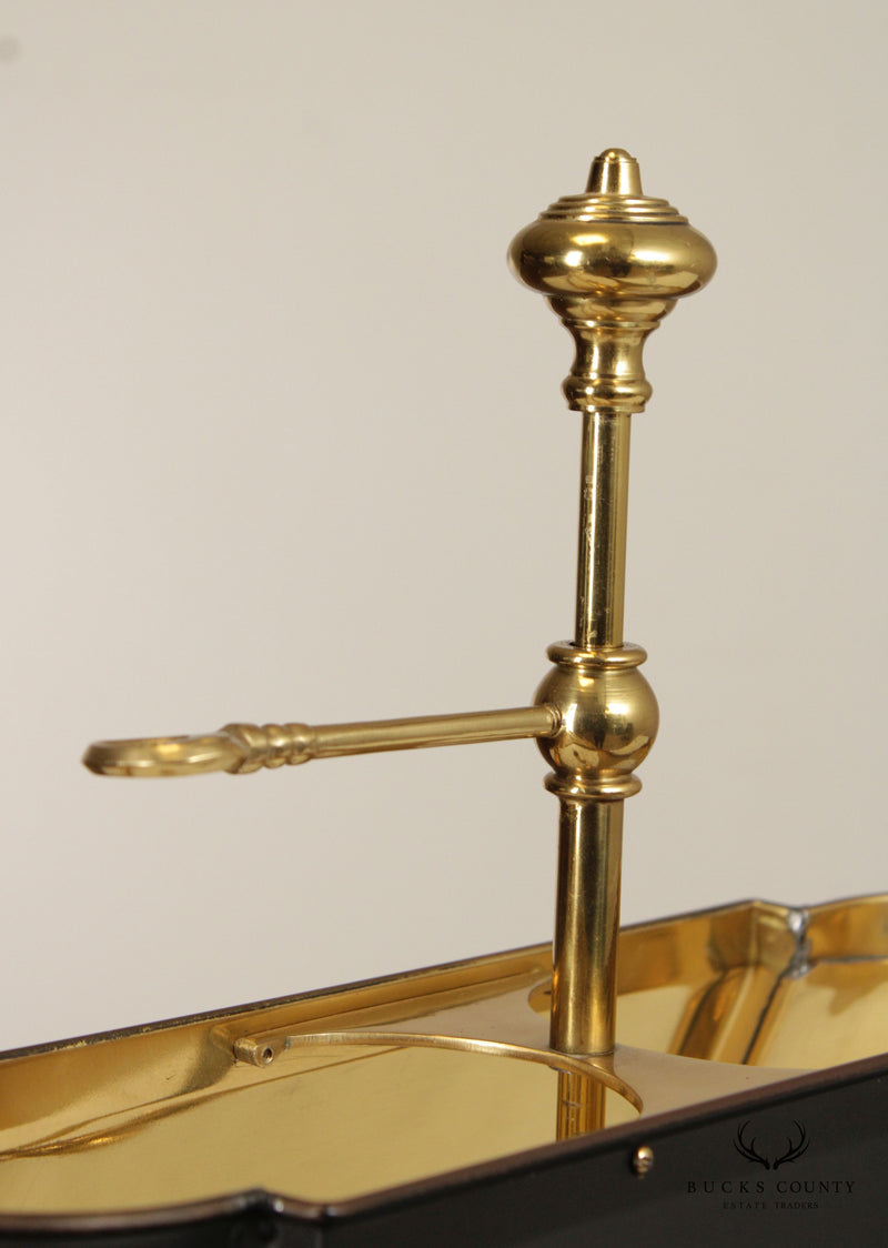 REGENCY NEOCLASSICAL STYLE  BRASS BOUILLOTTE TABLE LAMP