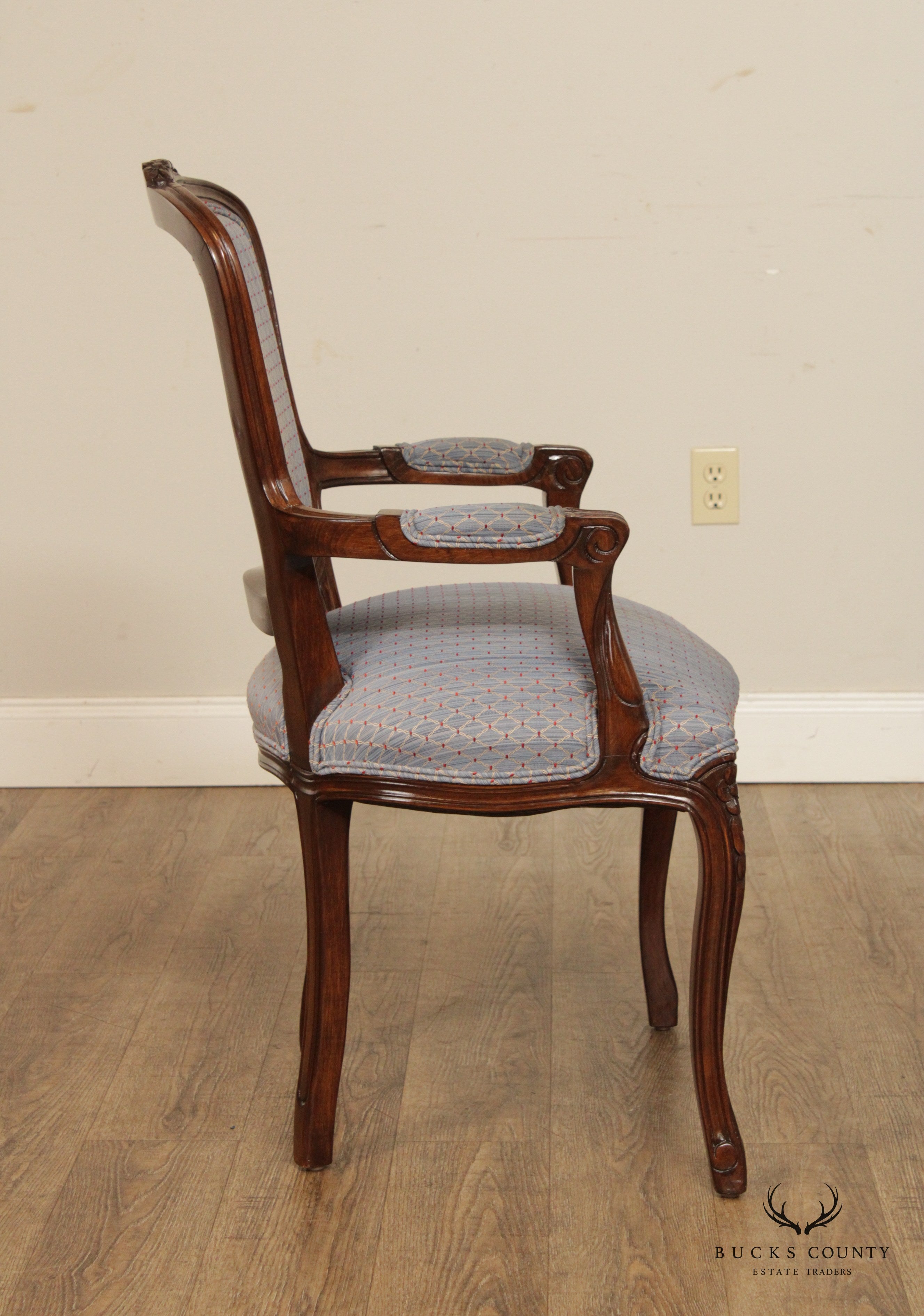 French Louis XV Style Fauteuil Armchair