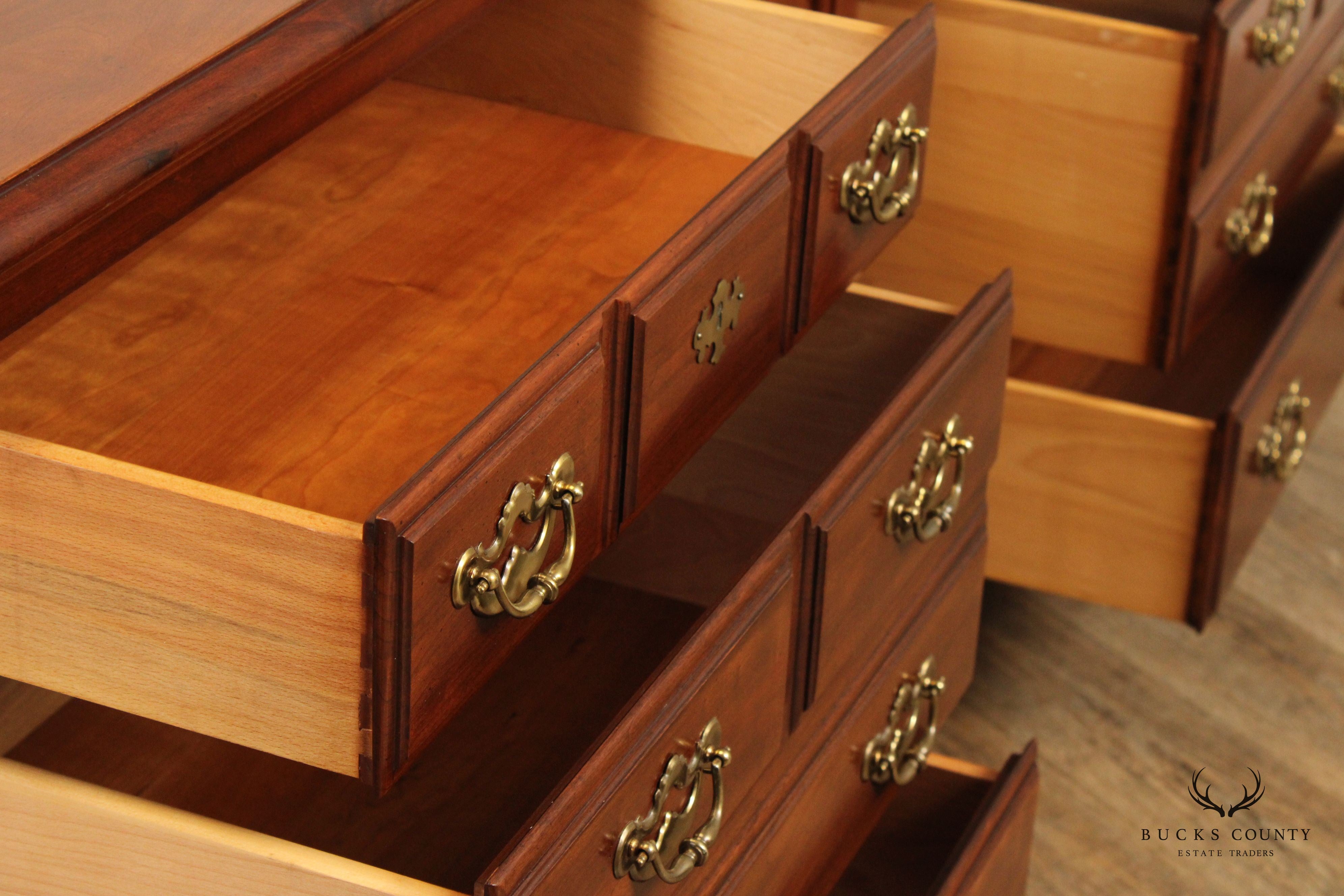 Thomasville Chippendale Style Cherry Triple Chest