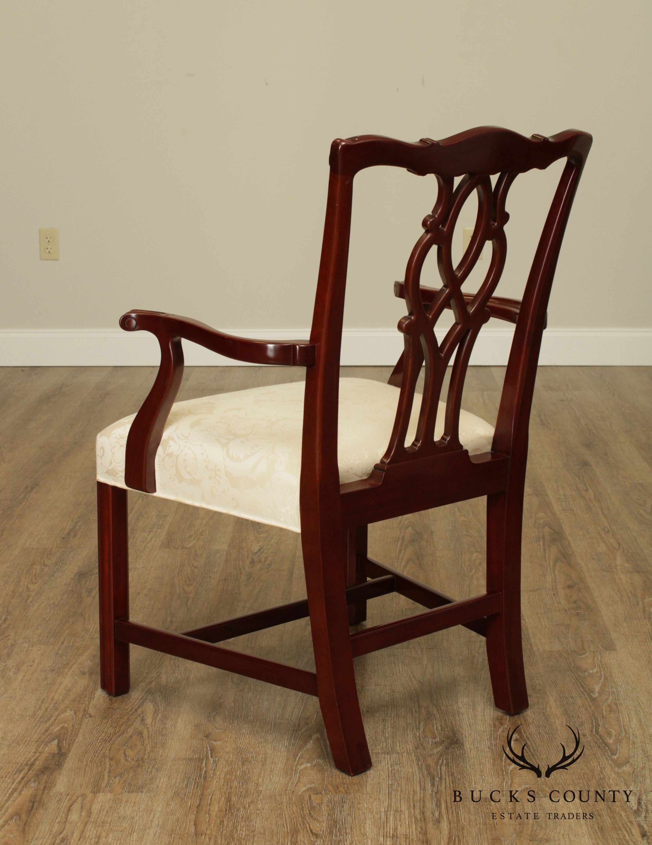 Kindel Chippendale Style Mahogany Armchair (B)