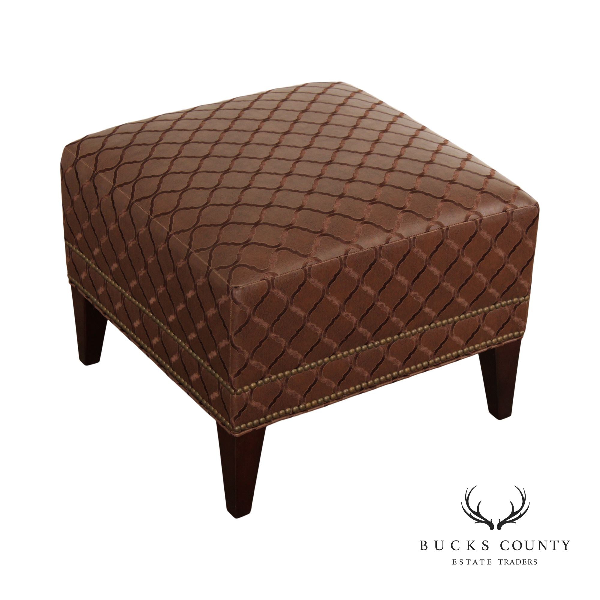 Vanguard Furniture Square Custom Upholstered 'Zoe' Ottoman