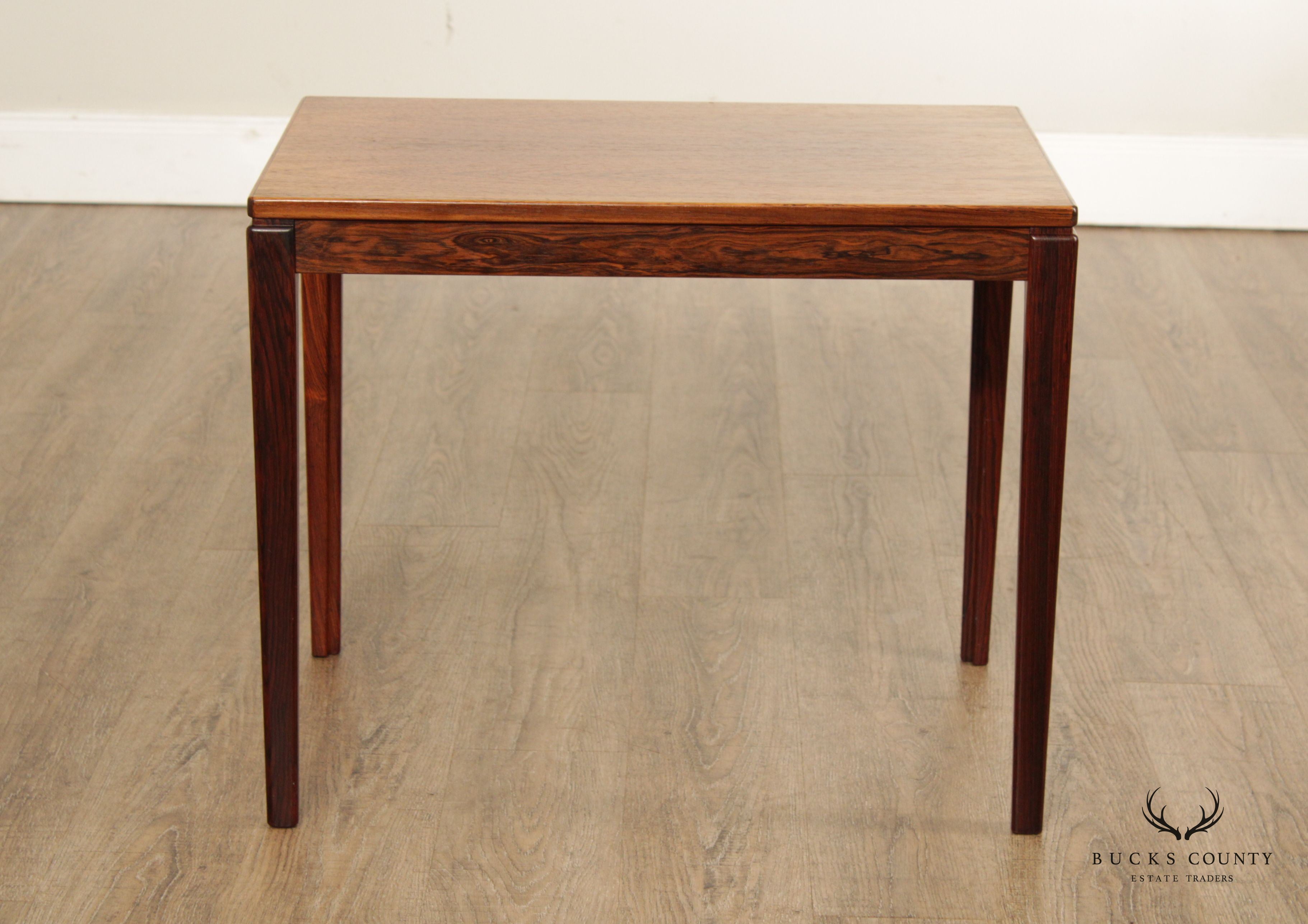 Ulferts Møbler Mid Century Modern Swedish Rosewood Accent Table