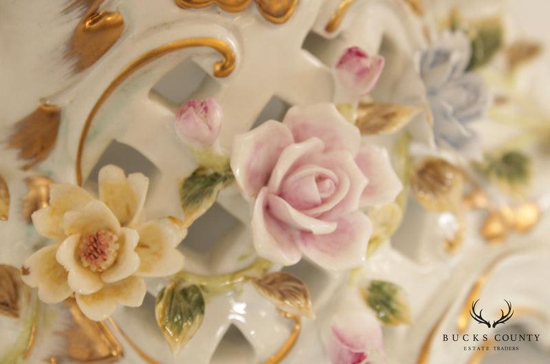 Vintage Meissen Porcelain Five Light Candelabra
