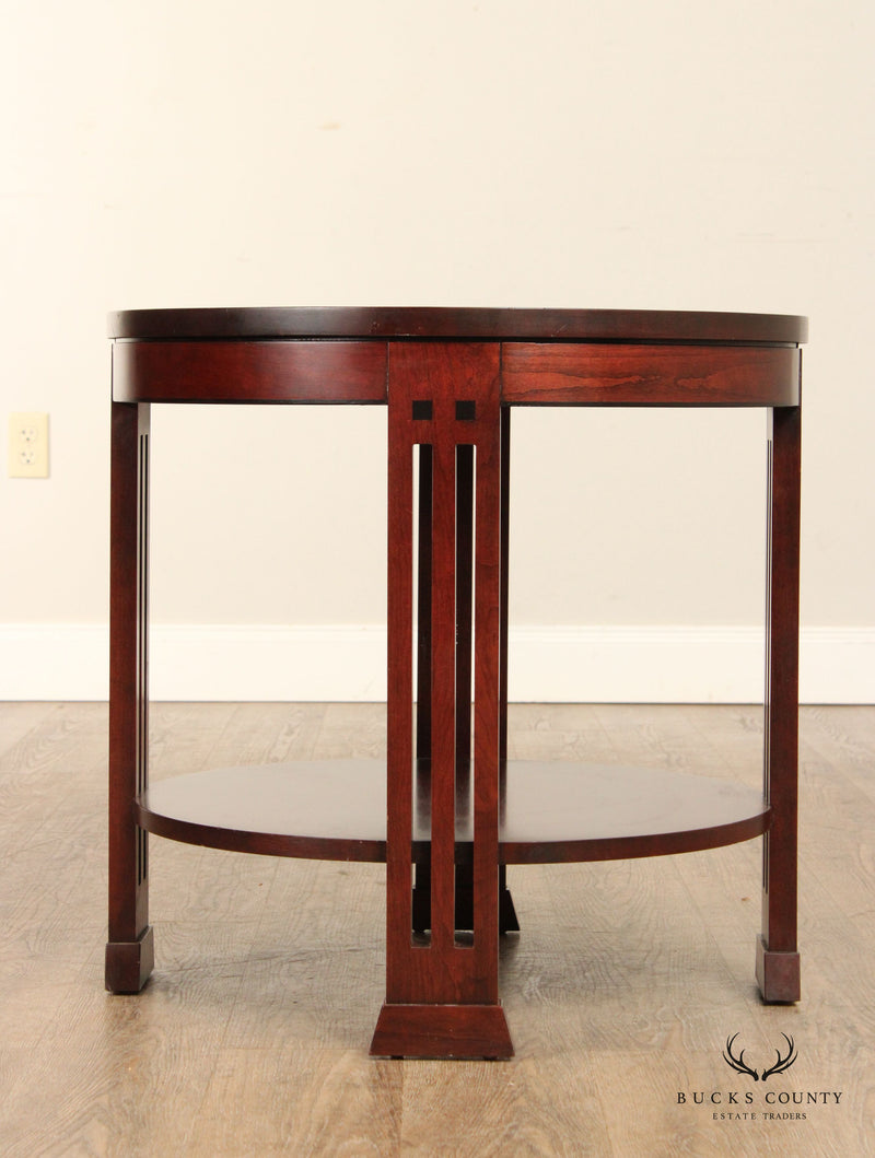 Stickley 21st Collection Round Cherry Lamp Table