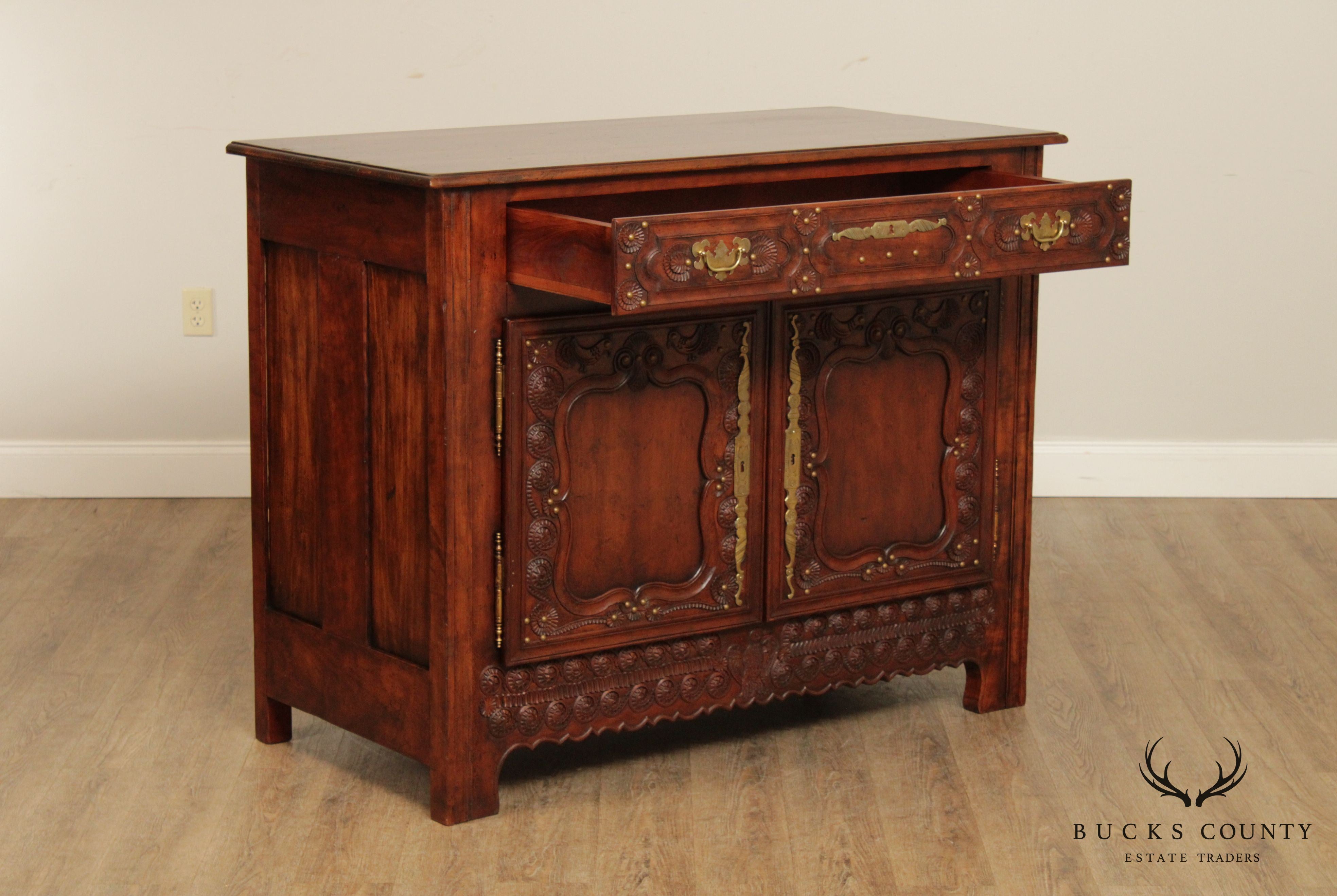 French Country Style Custom Quality Buffet Server Cabinet