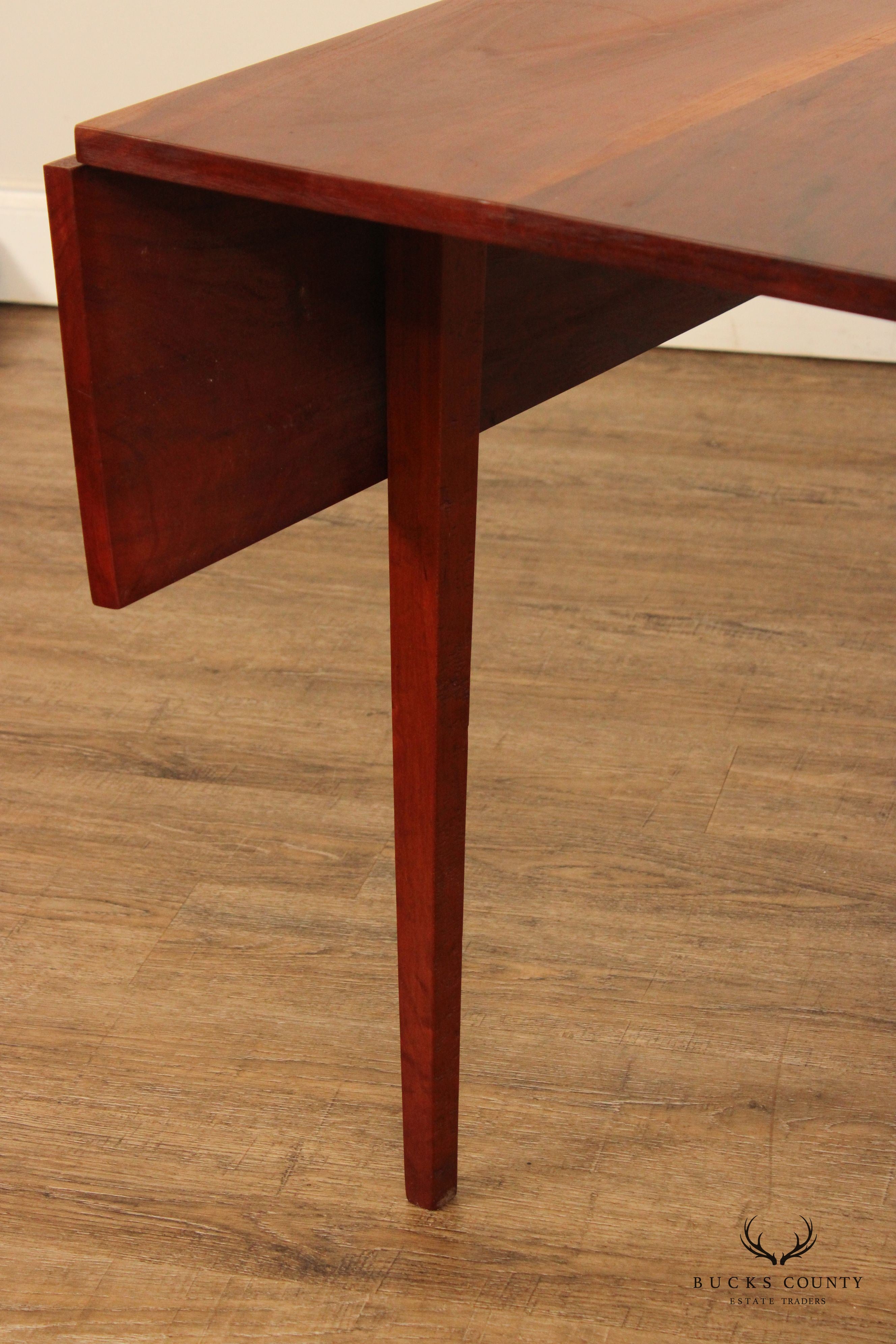 Ray Curran Studio Made Walnut Drop Leaf Dining Table