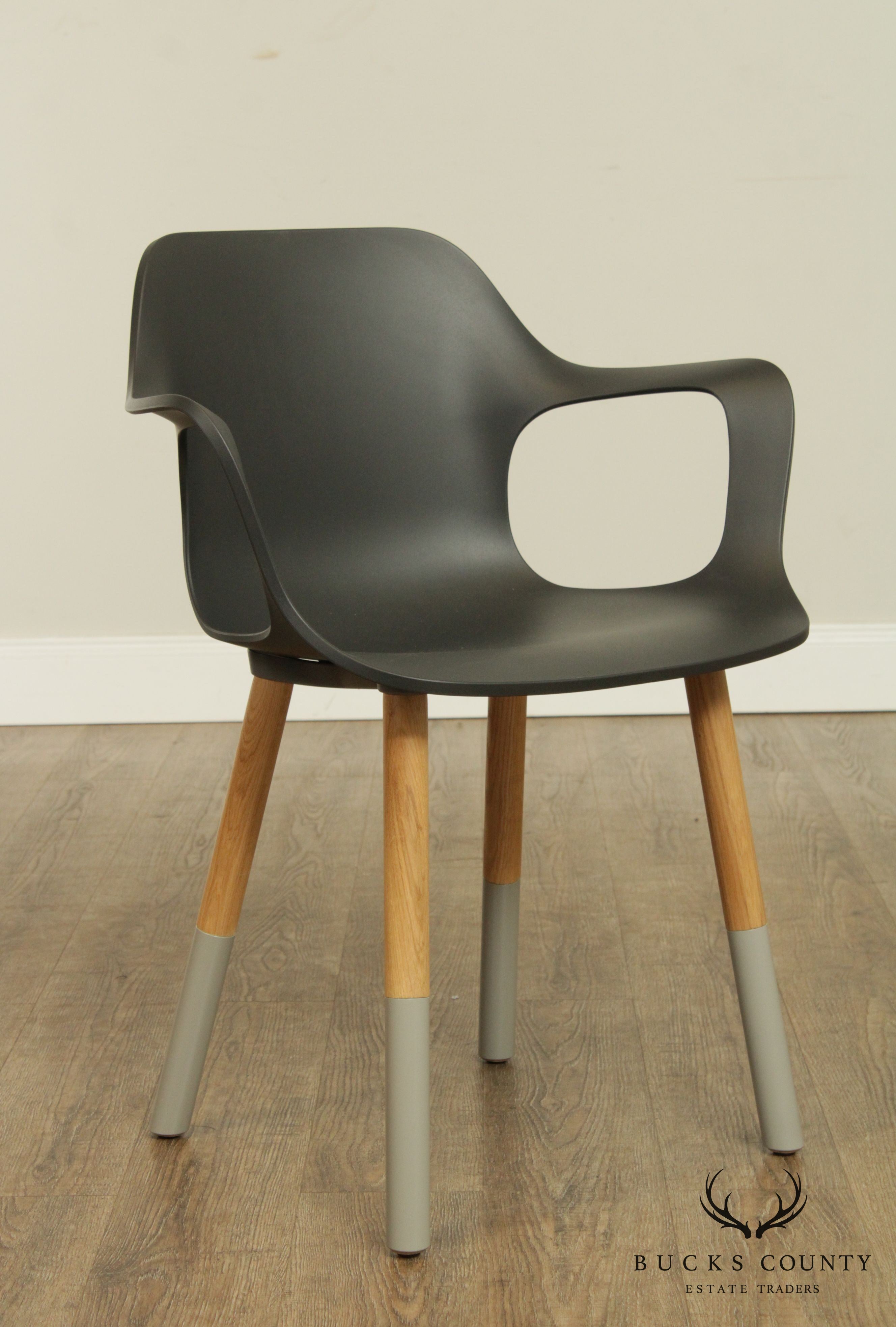 Jasper Morrison For Vitra Modern Design Pair Hal Armchairs