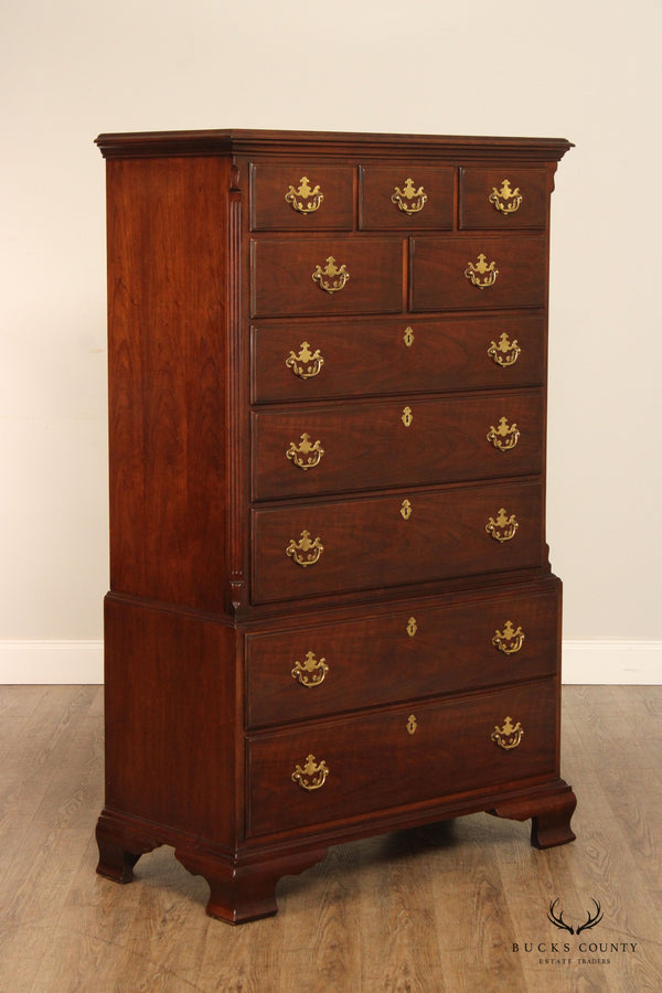 Drexel Chippendale Style 'Vintage Cherry' Chest on Chest