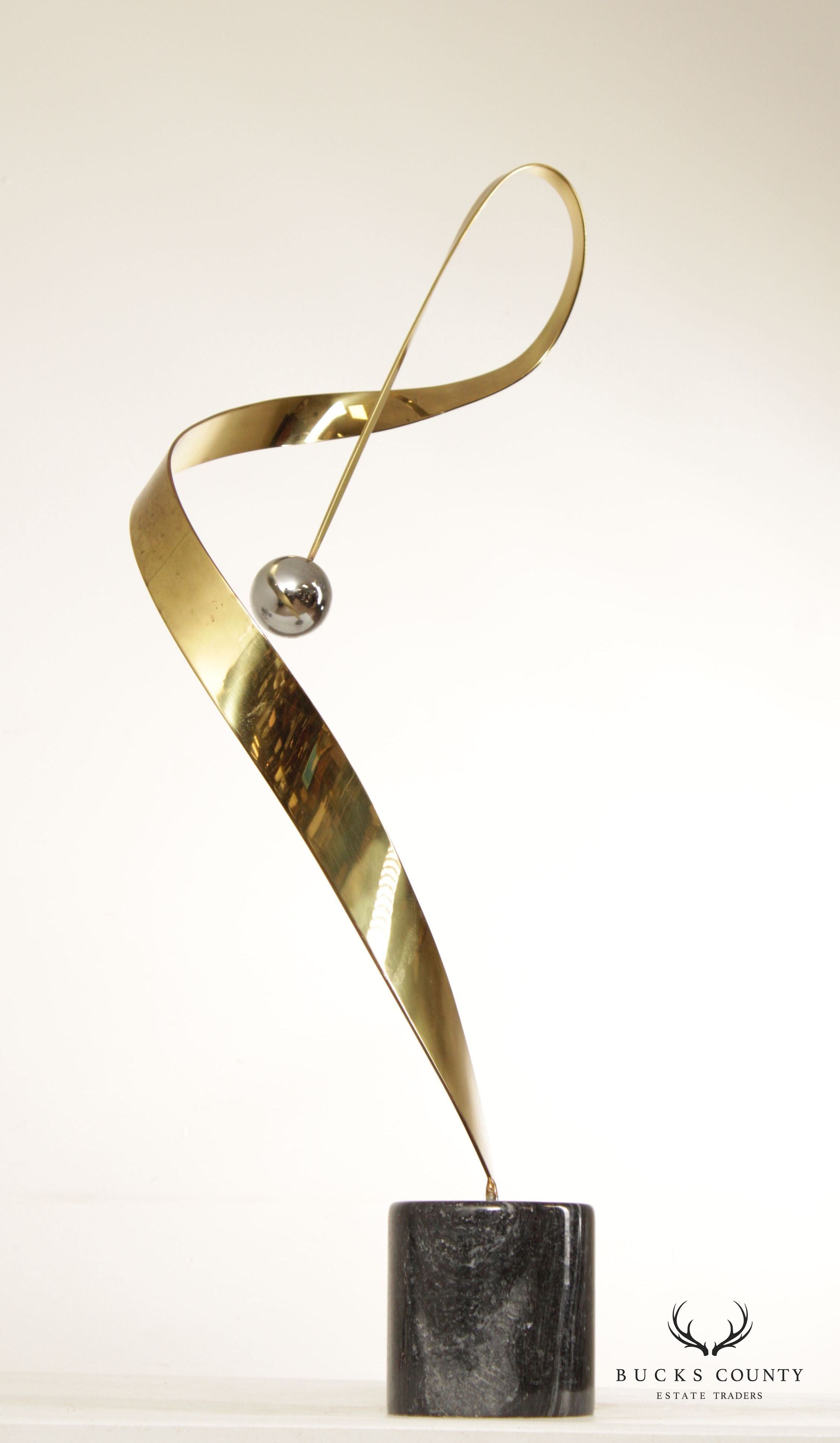 Curtis Jere Modern Kinetic Ribbon Sculpture