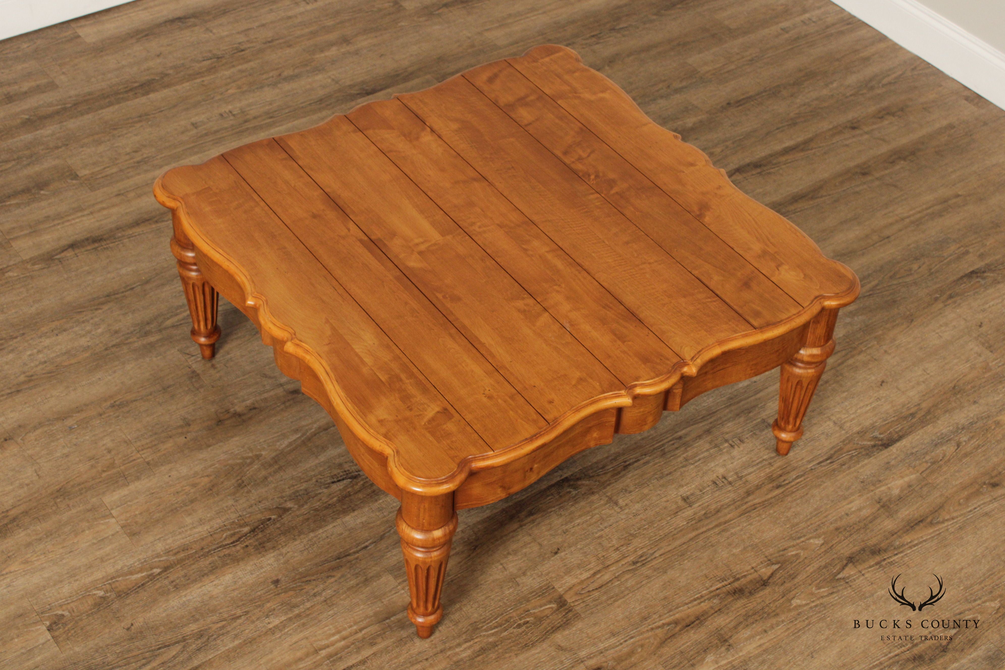 Ethan Allen 'Legacy' Square Top Maple Coffee Table