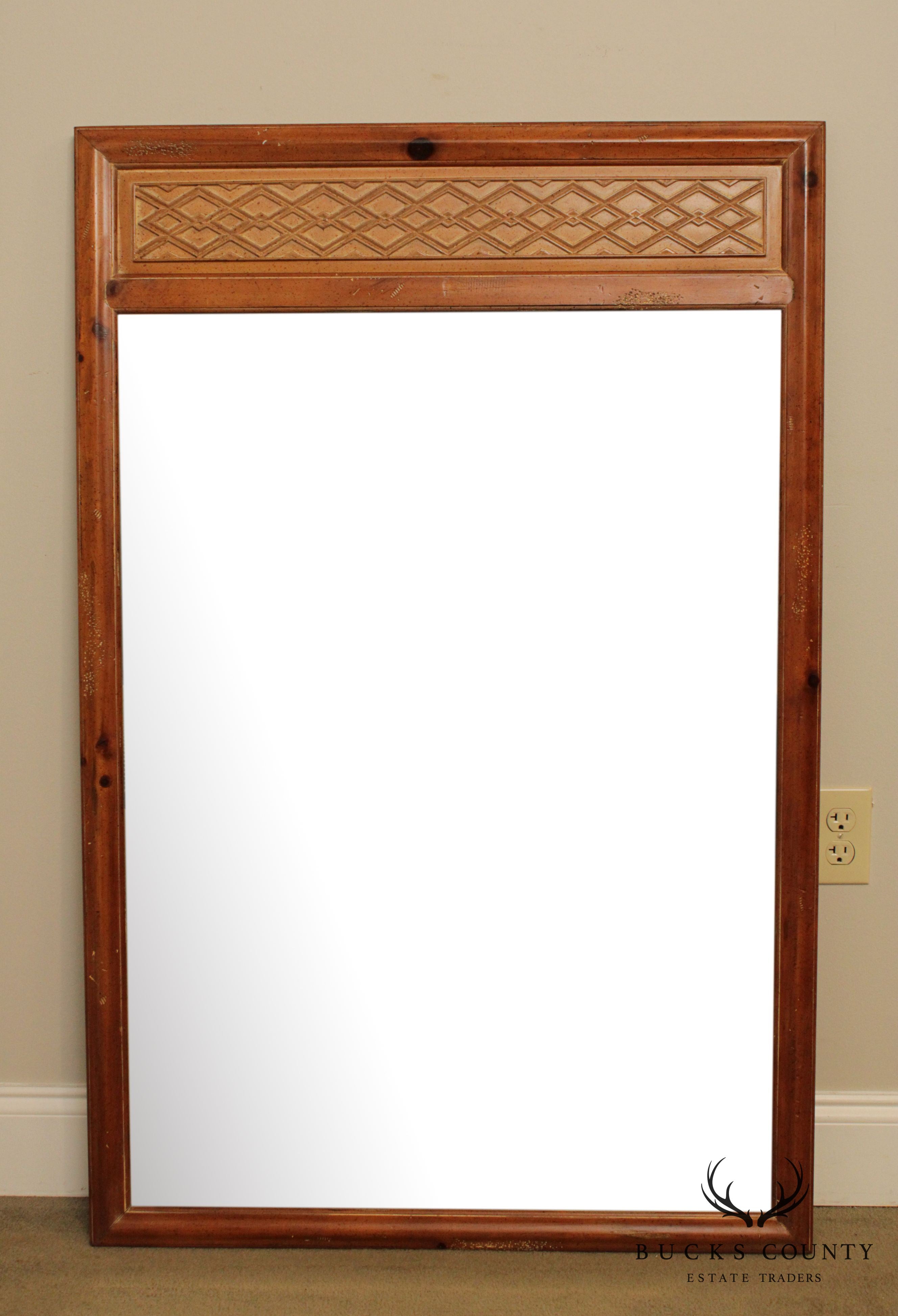 Henredon Vintage Pine Frame Mirror