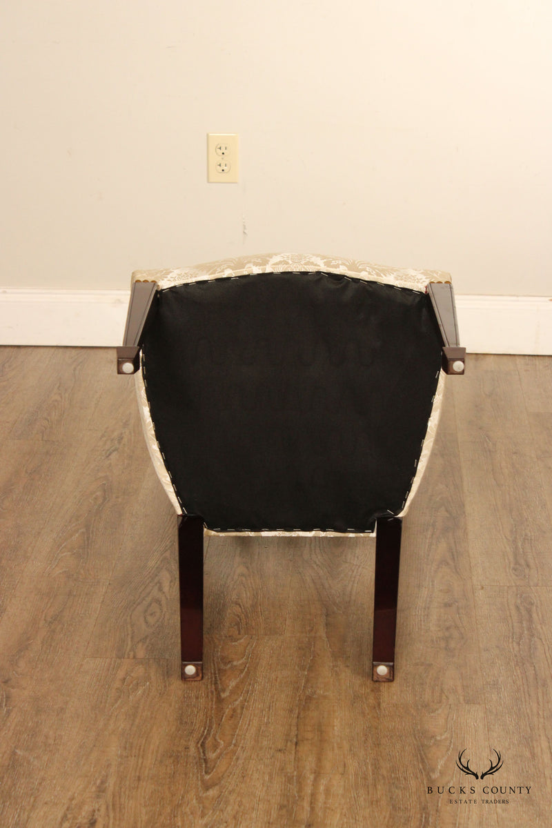 Kindel Hepplewhite Style Mahogany Shield Back Dining Side Chair