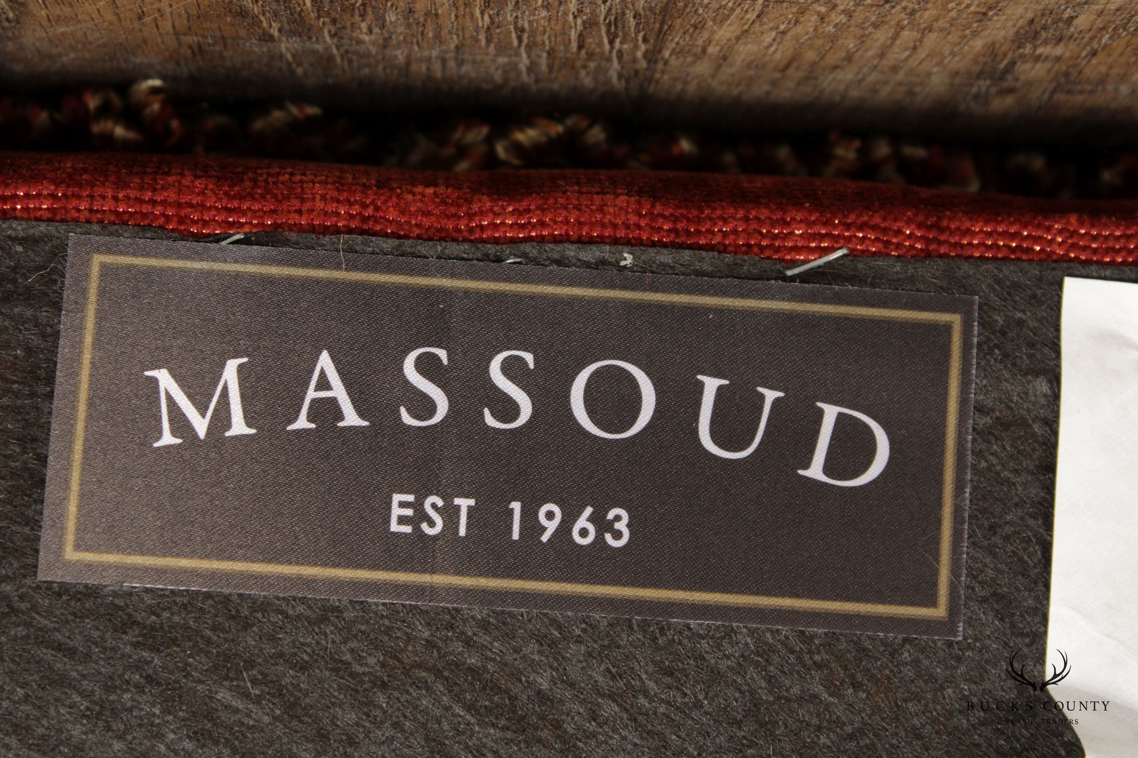 Massoud Furniture Custom Upholstered Ottoman