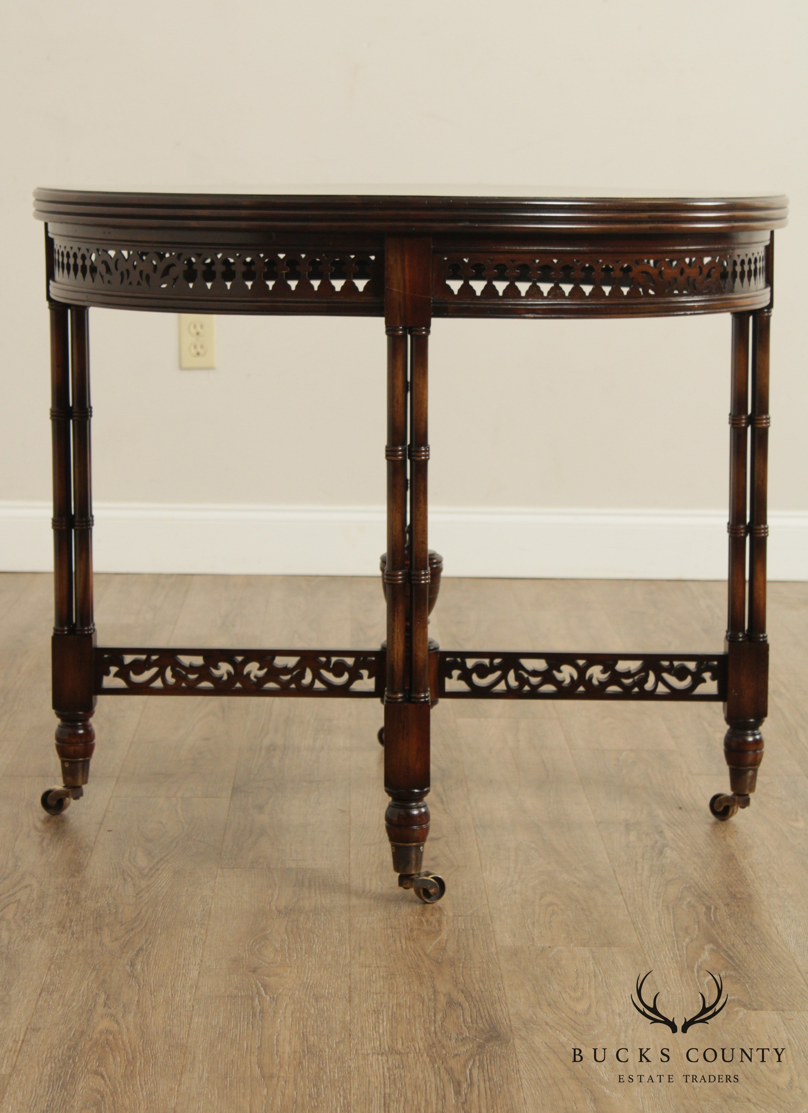 Banks Coldstone By Sarreid Ltd. Regency Style Round Center Table