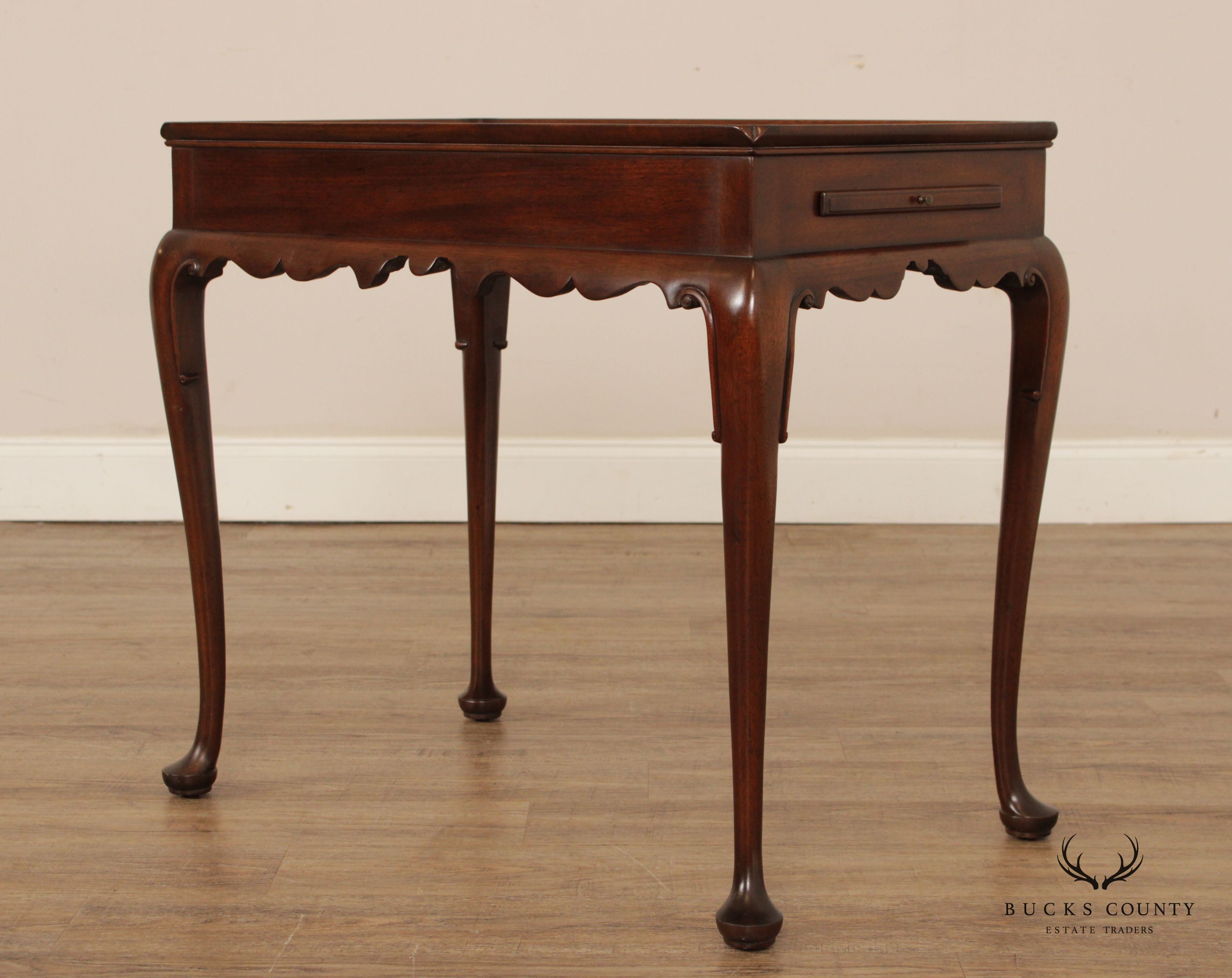 Kittinger Colonial Williamsburg Mahogany Queen Anne Tea Table