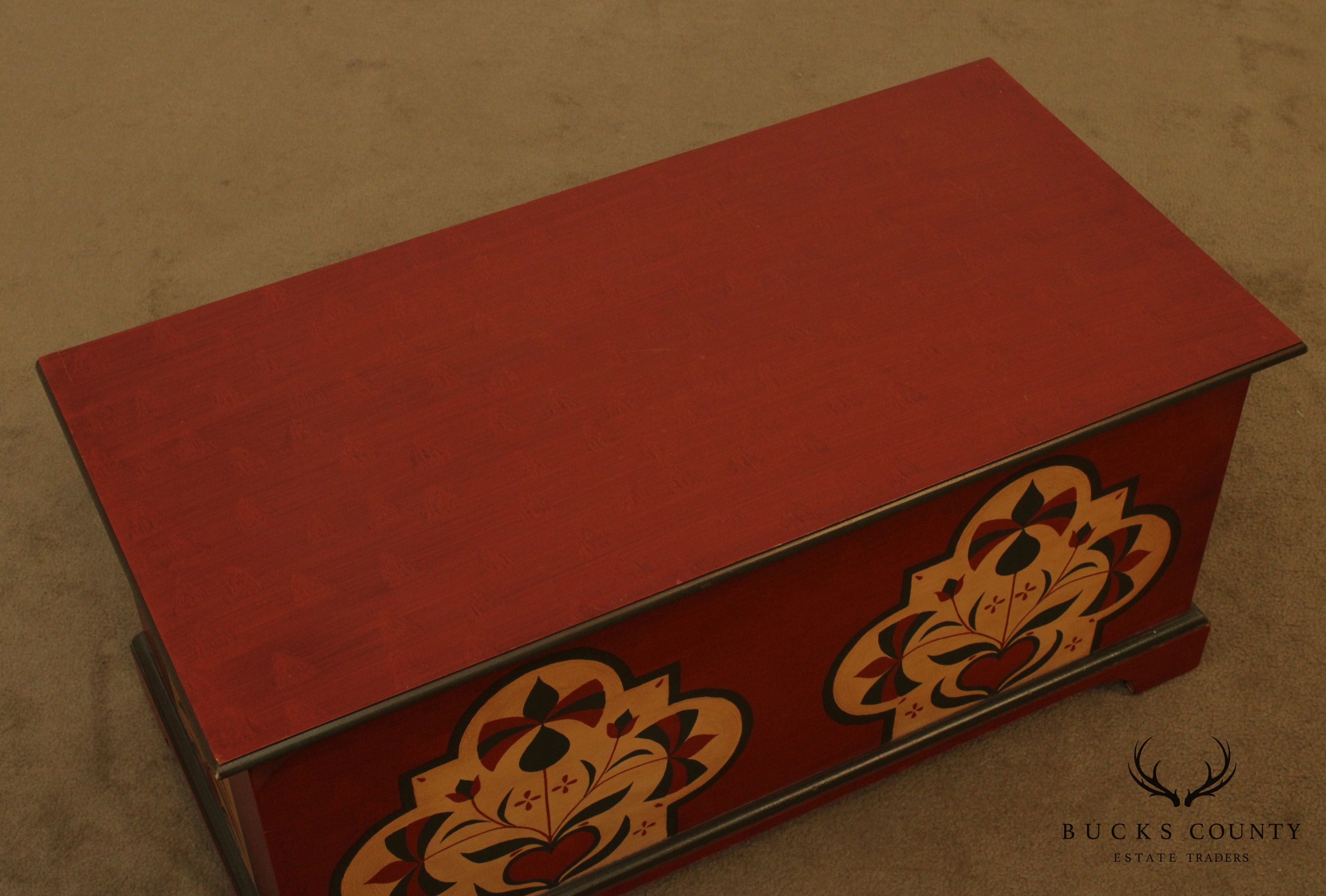 Hand Painted Lehigh County Blanket Chest