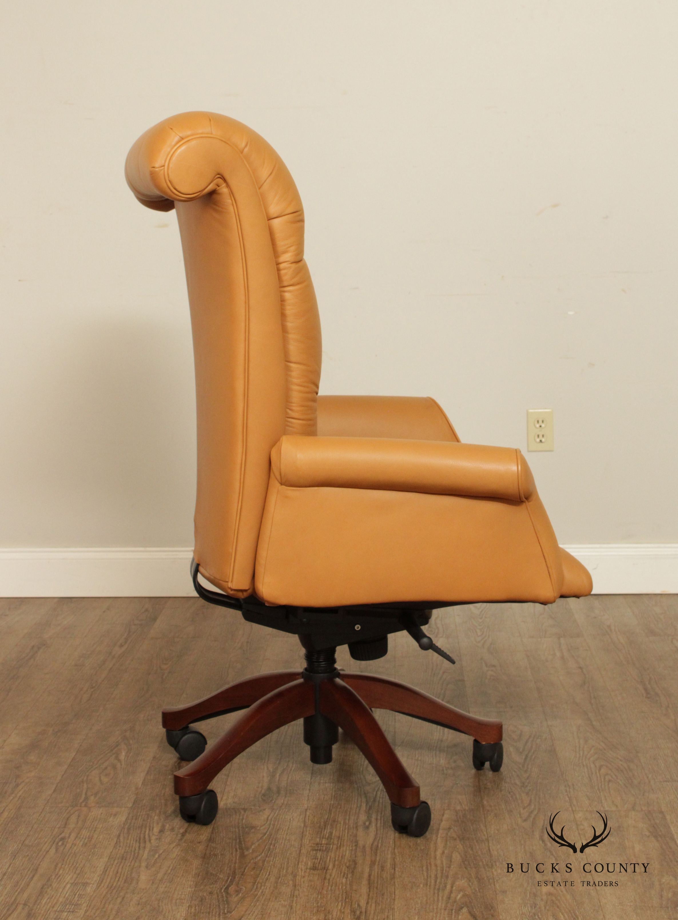 Leathercraft Tufted Leather Executive Office Armchair (F)