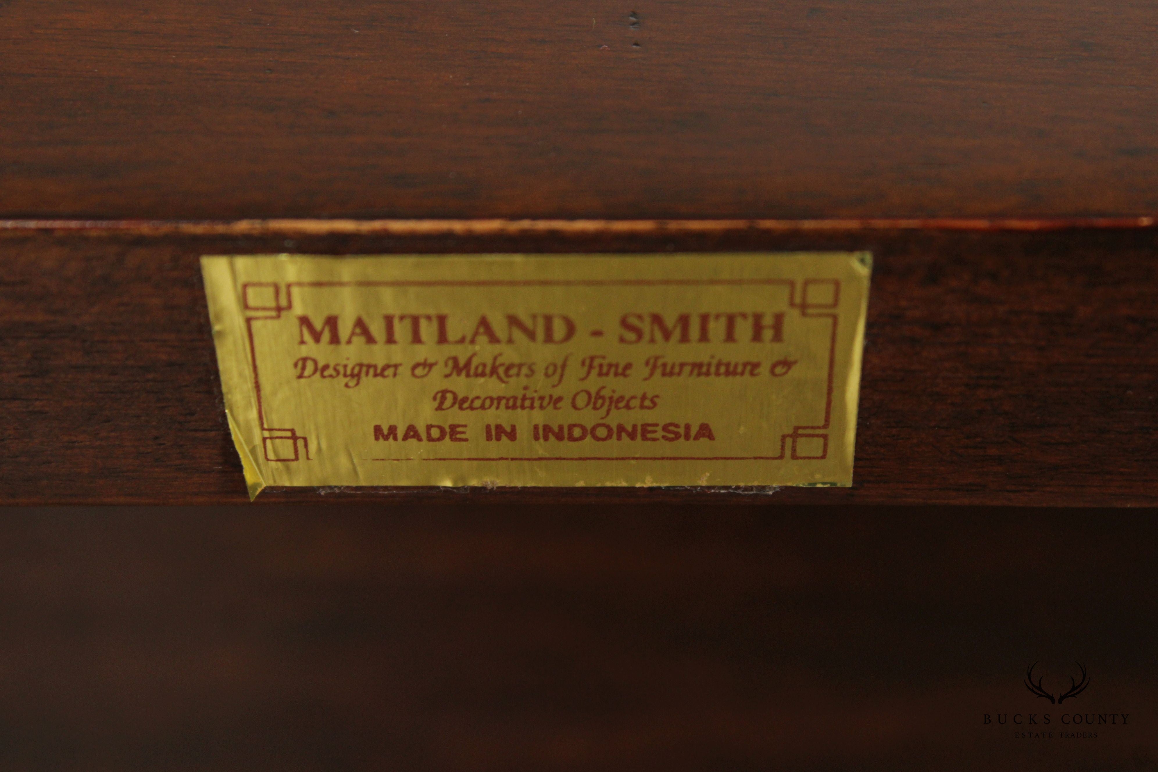 Maitland Smith Georgian Style Mahogany Six-Bottle Stand