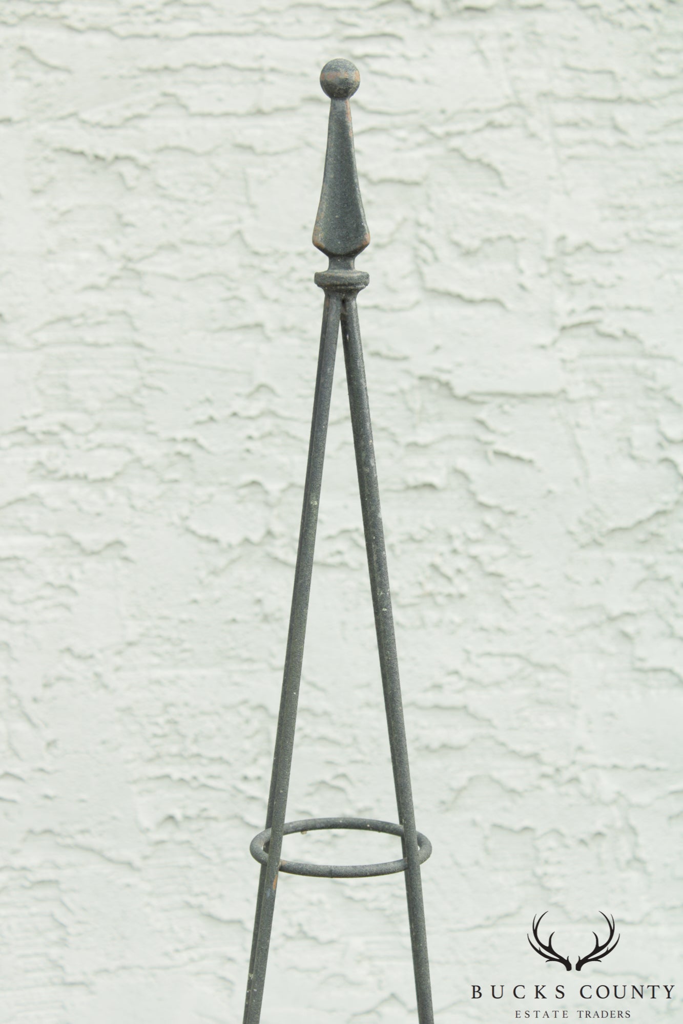 Vintage Pair of Iron Garden Obelisk