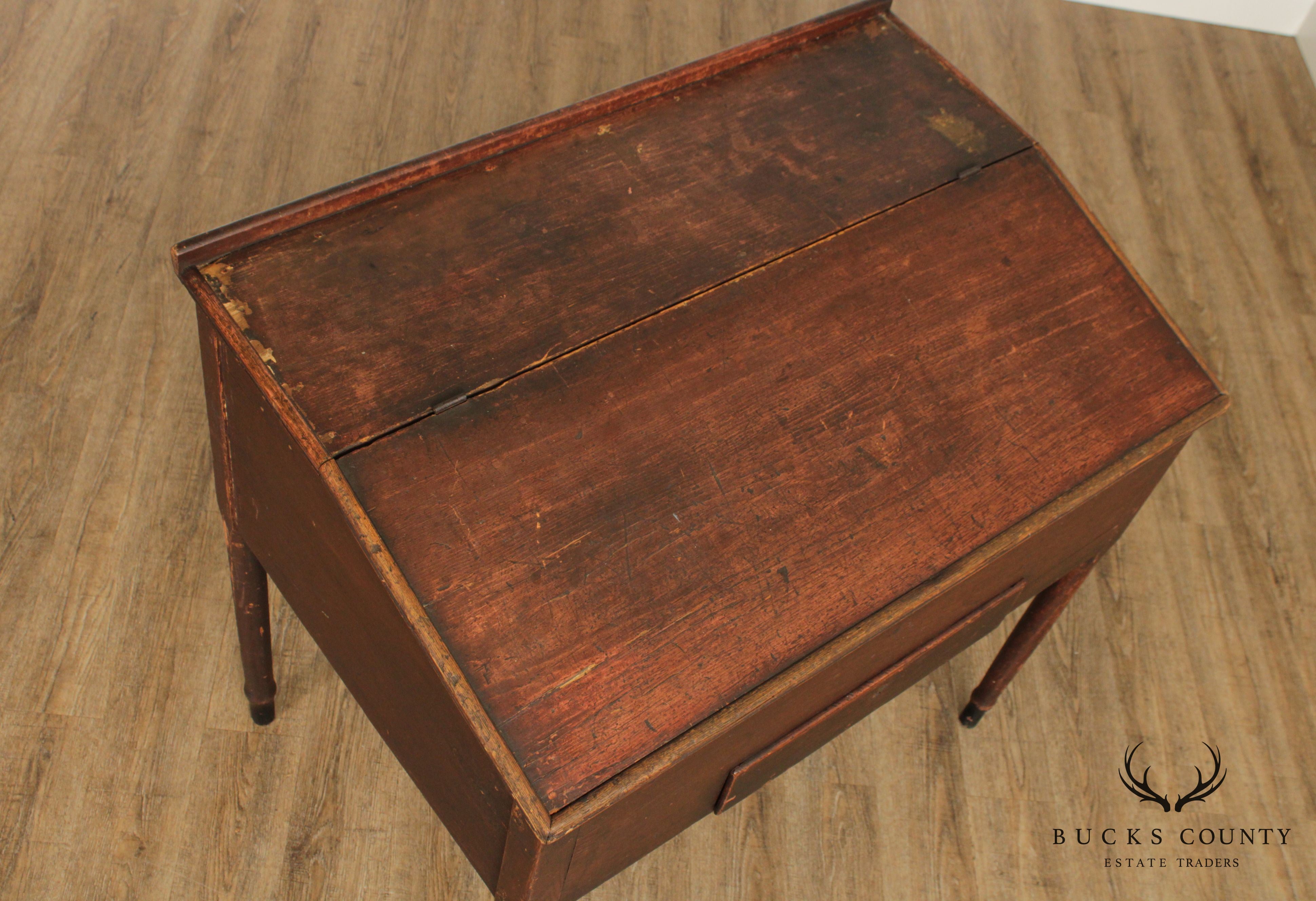 Antique Early American Secretary Writing Desk