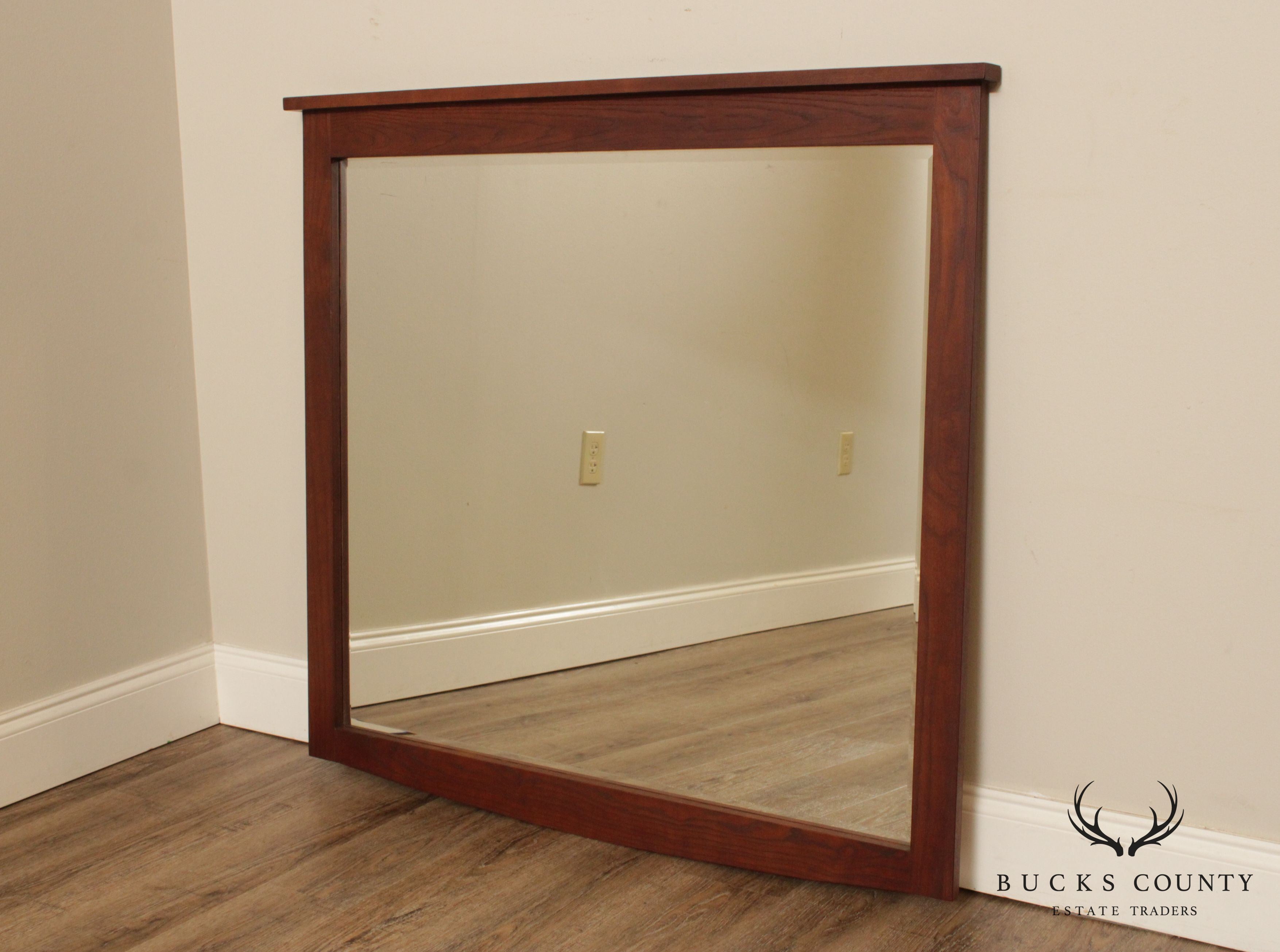 Durham Mission Style Oak Frame Wall Mirror