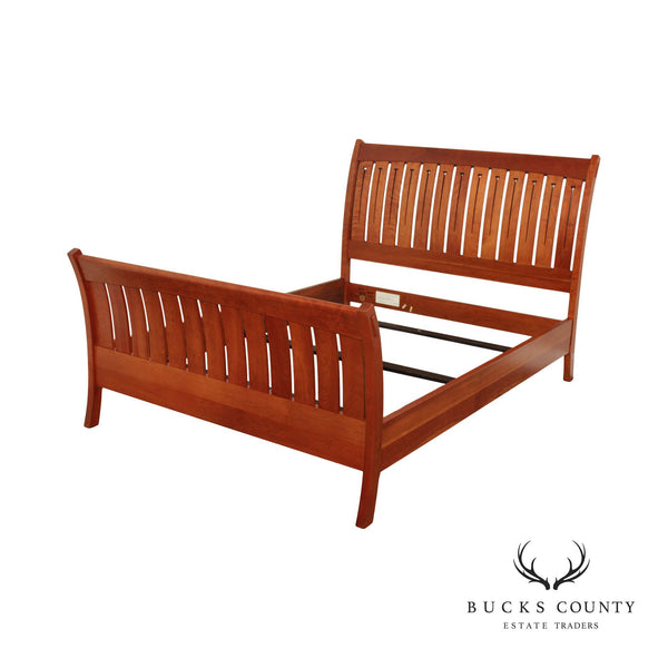 Stickley Mission Collection Cherry Queen Size Sleigh Bed