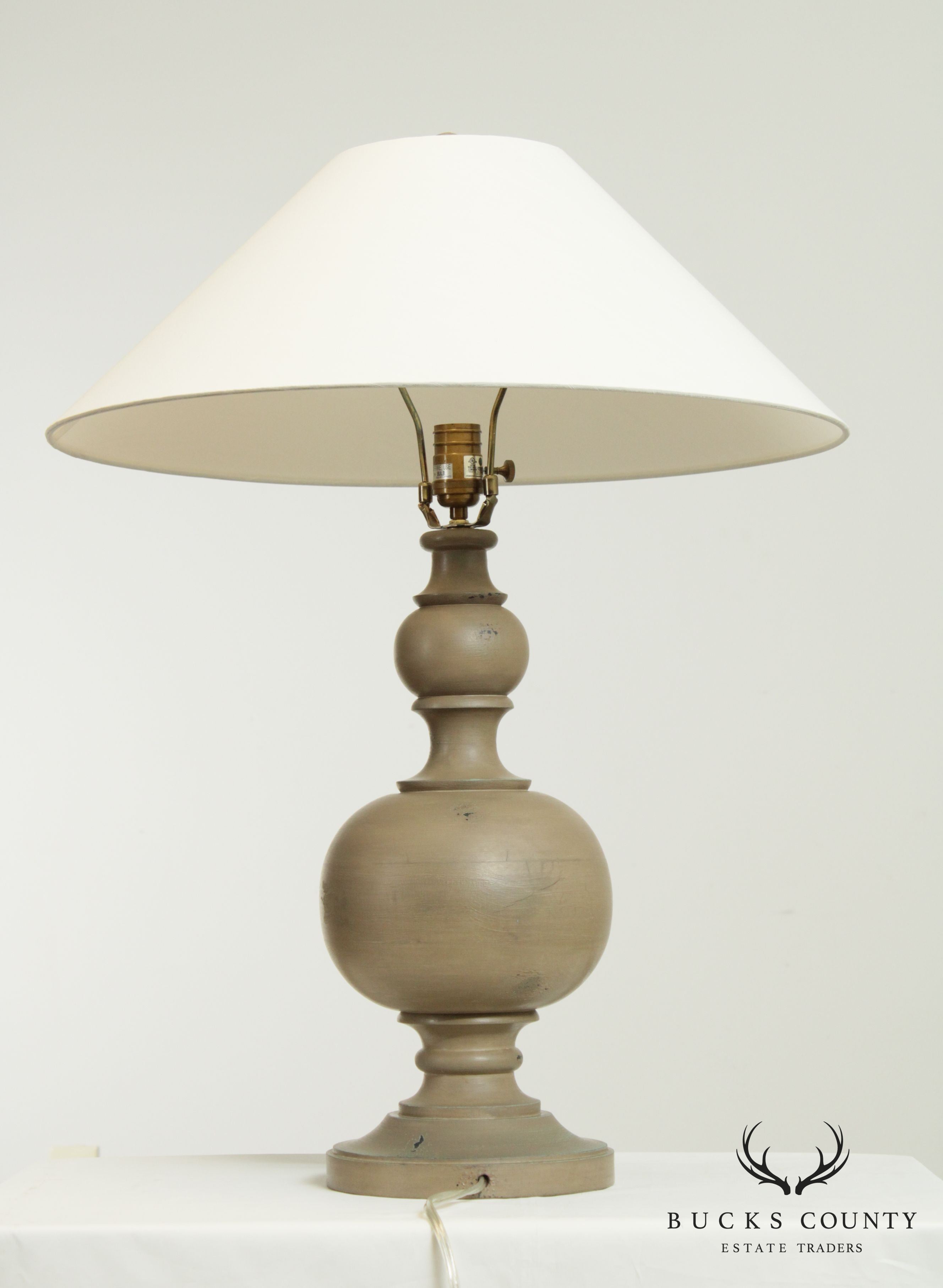 Contemporary Painted Column Table Lamp