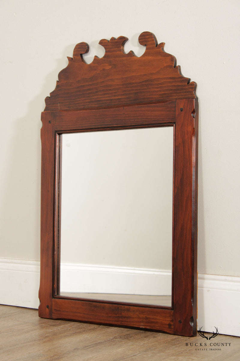 Stephen von Hohen Chippendale Style Custom Crafted Pine Wall Mirror