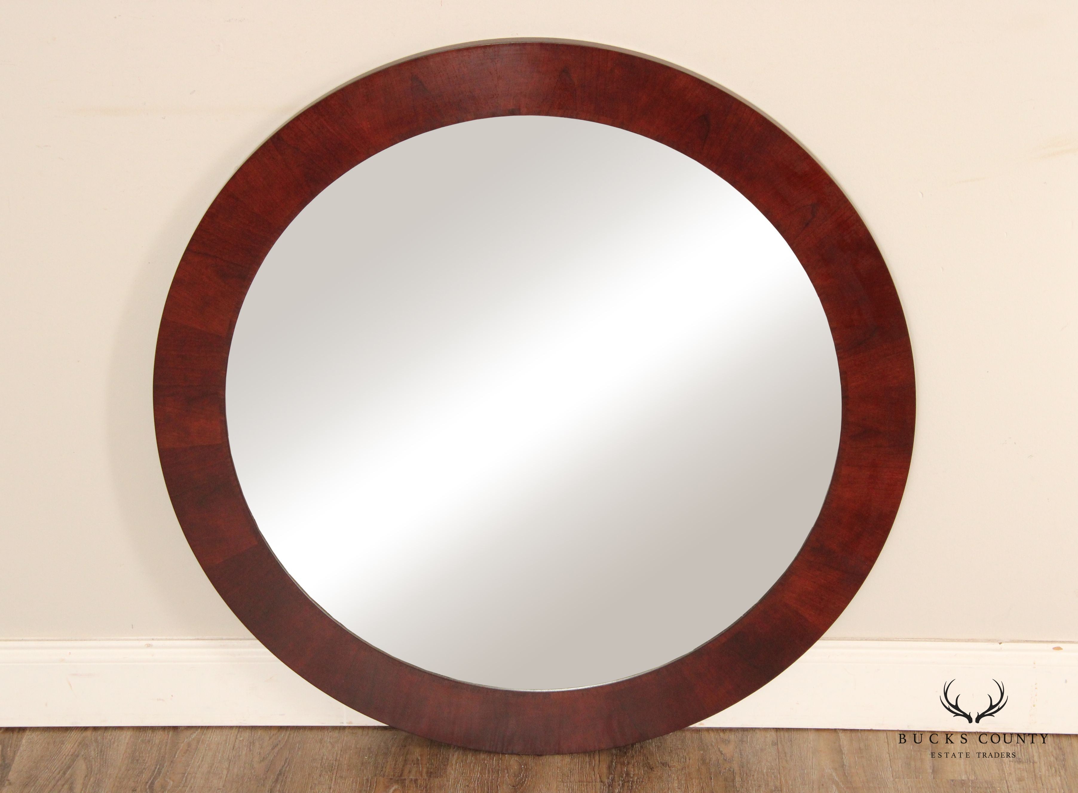 Stickley Metropolitan Collection Round Cherry Mirror