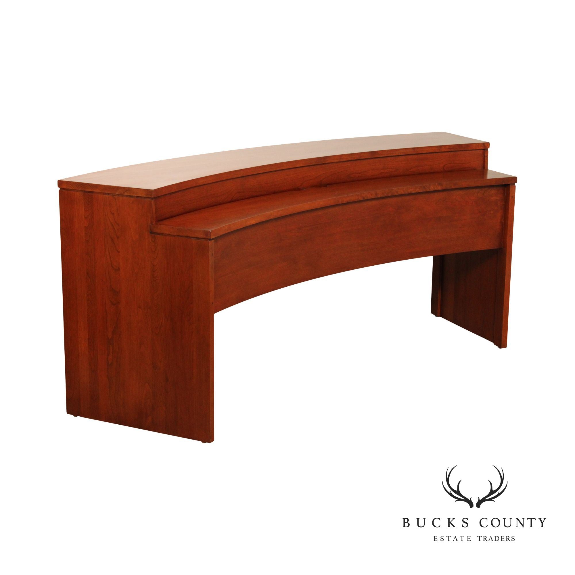 Stickley Solid Cherry Curved Gathering Island