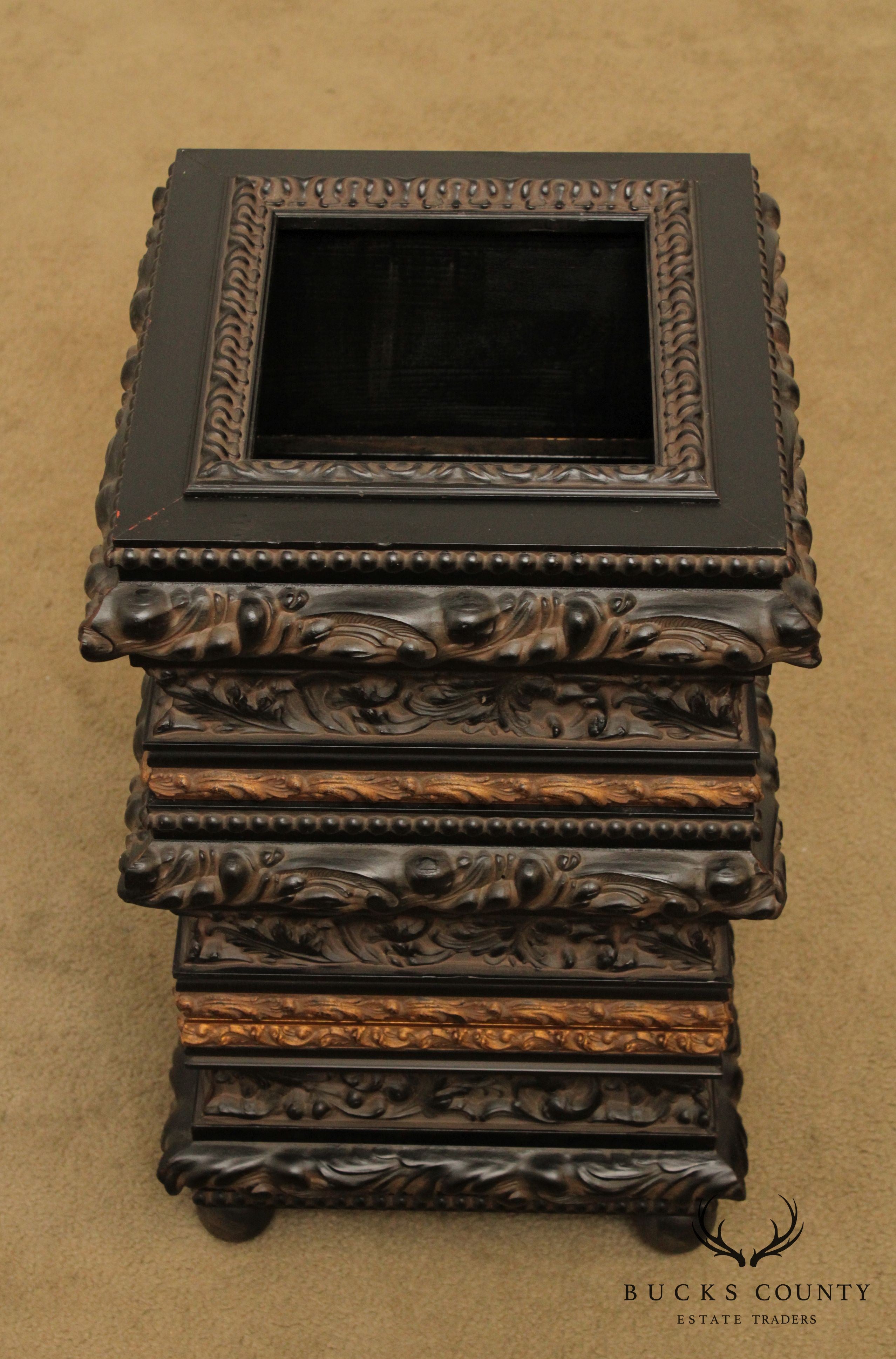 Italian Renaissance Style Carved Umbrella Stand