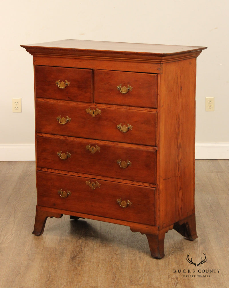 Antique Federal Cedar Wood Chest of Drawers