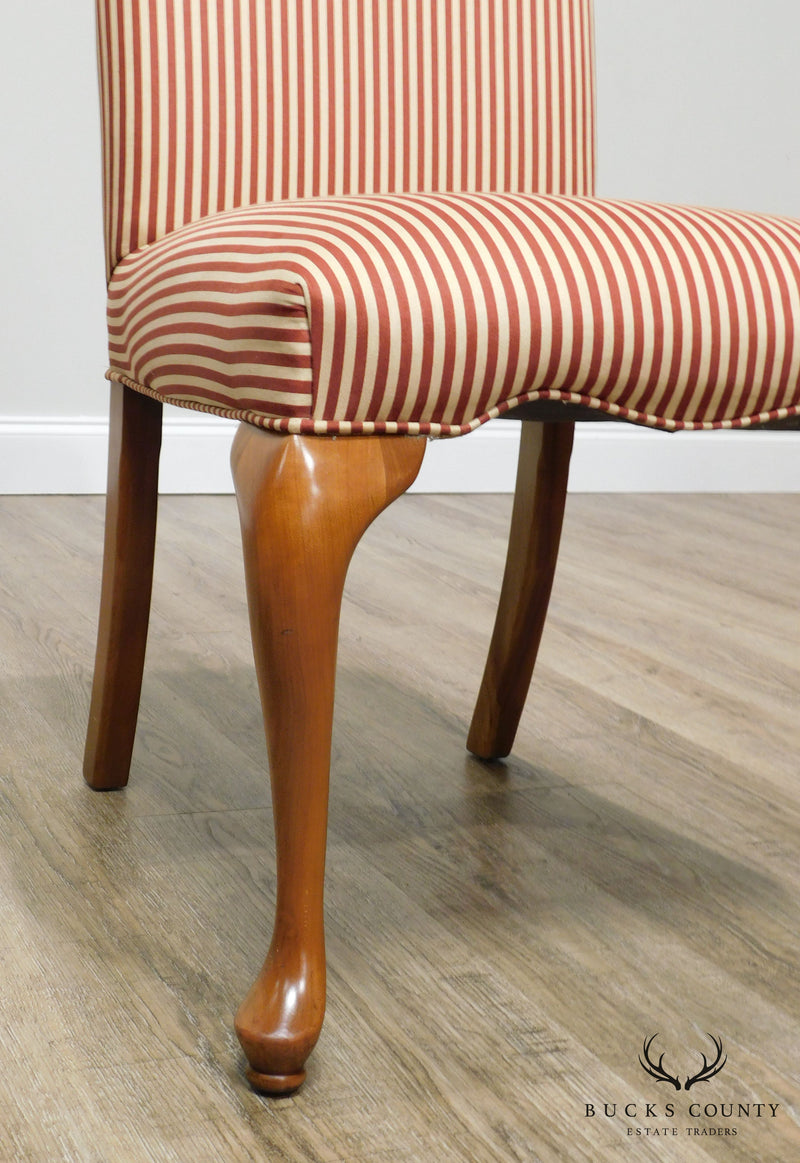 George III Style Quality Upholstered Back Side Chair