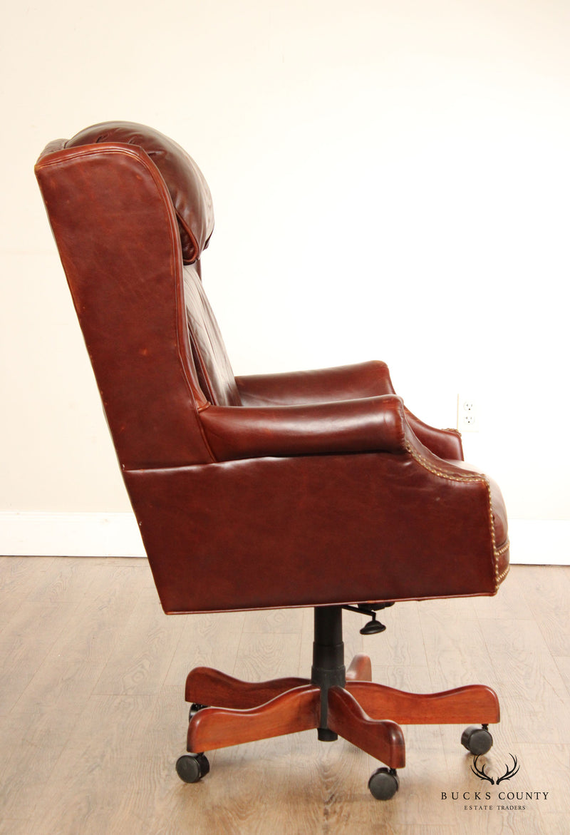 Sam Moore Executive Leather Swivel Office Chair