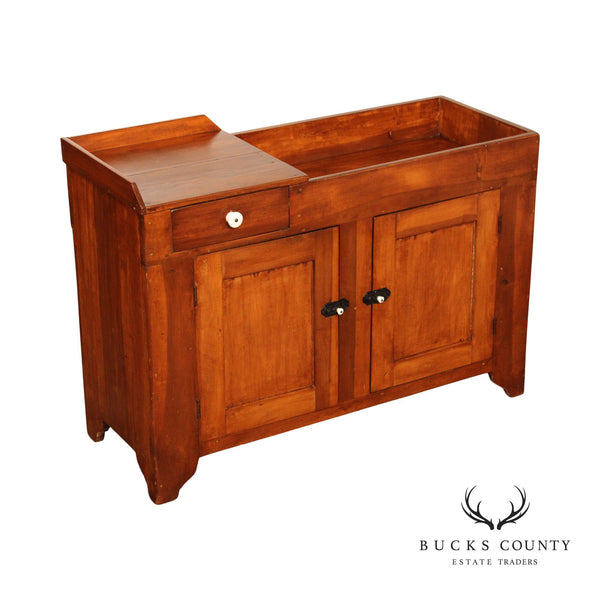 Antique 19th C. Rustic Farmhouse Pine Dry Sink