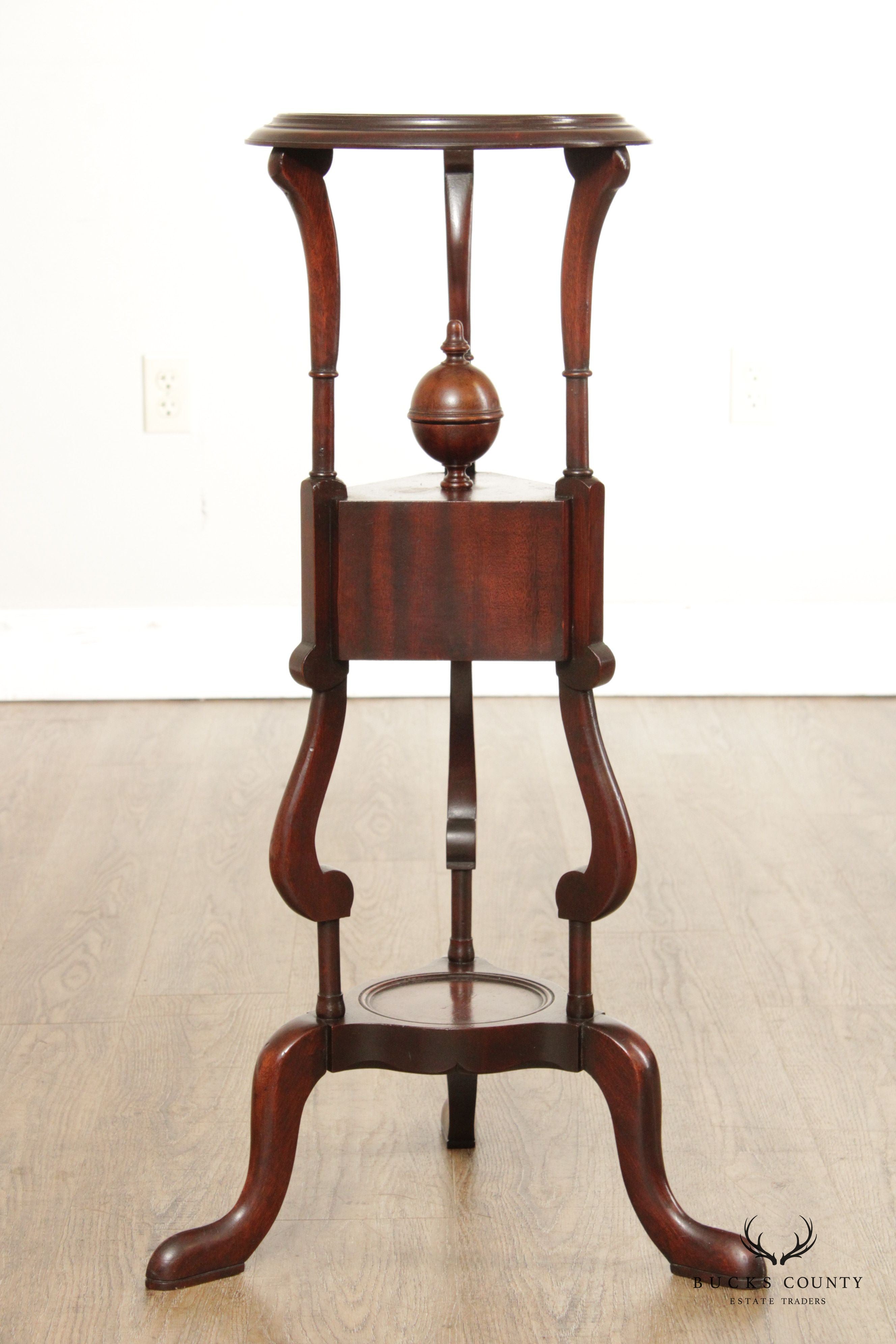 Antique English Georgian Mahogany Wig Stand