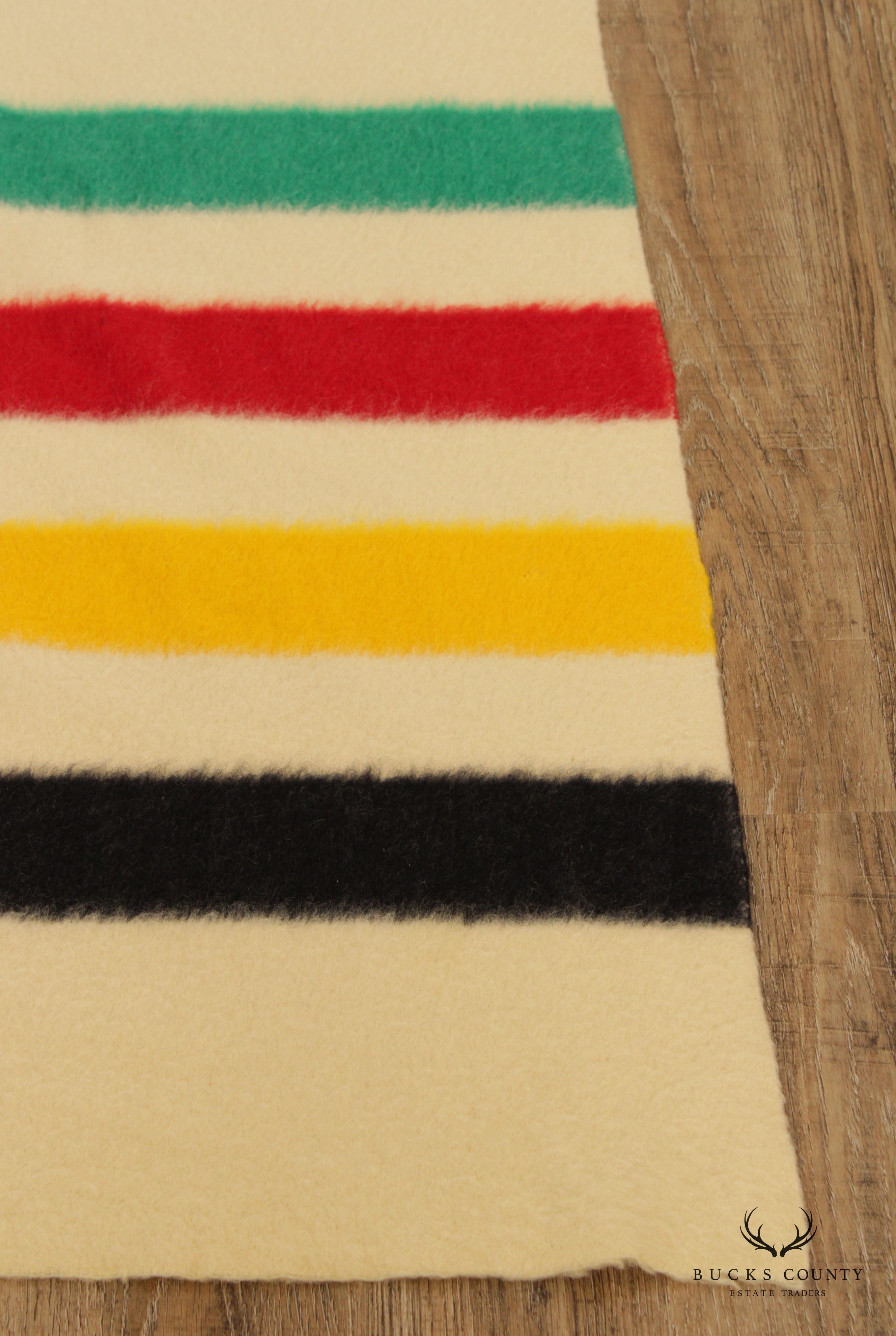 Vintage Hudson's Bay Company Four-Point Wool Blanket